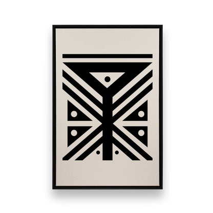 [Color:Satin Black], Picture of art in a Satin Black frame