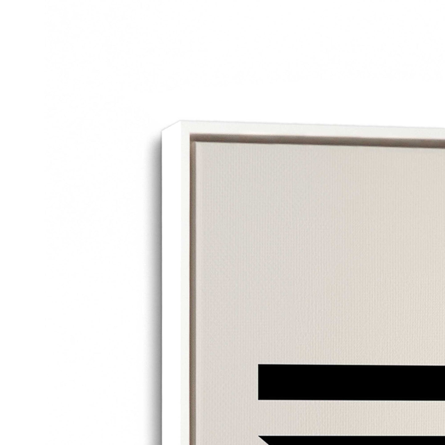 [Color:Opaque White], Picture of art in a White frame at an angle