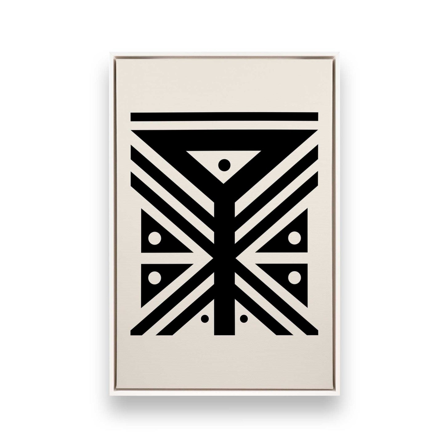 [Color:Opaque White], Picture of art in a White frame