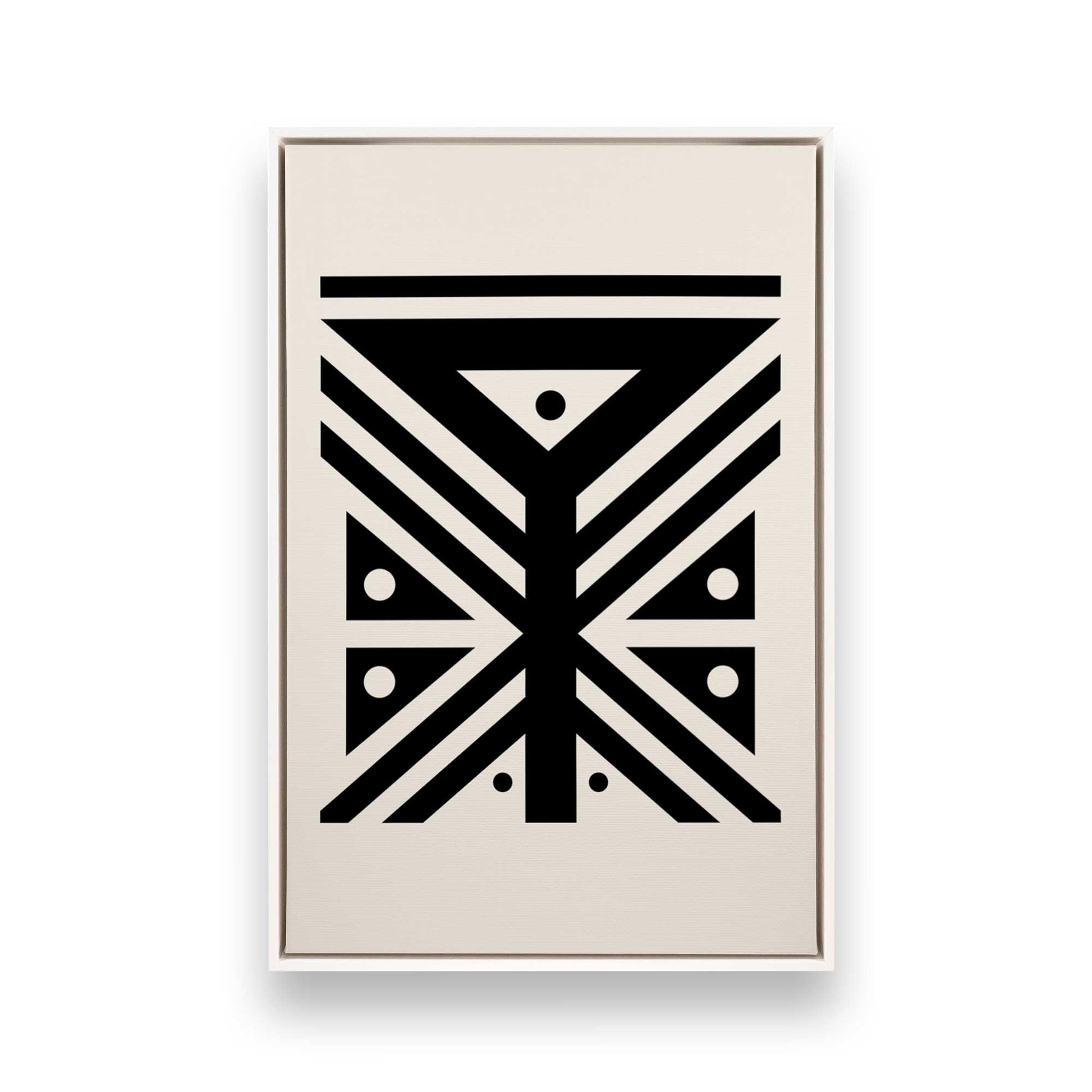 [Color:Opaque White], Picture of art in a White frame
