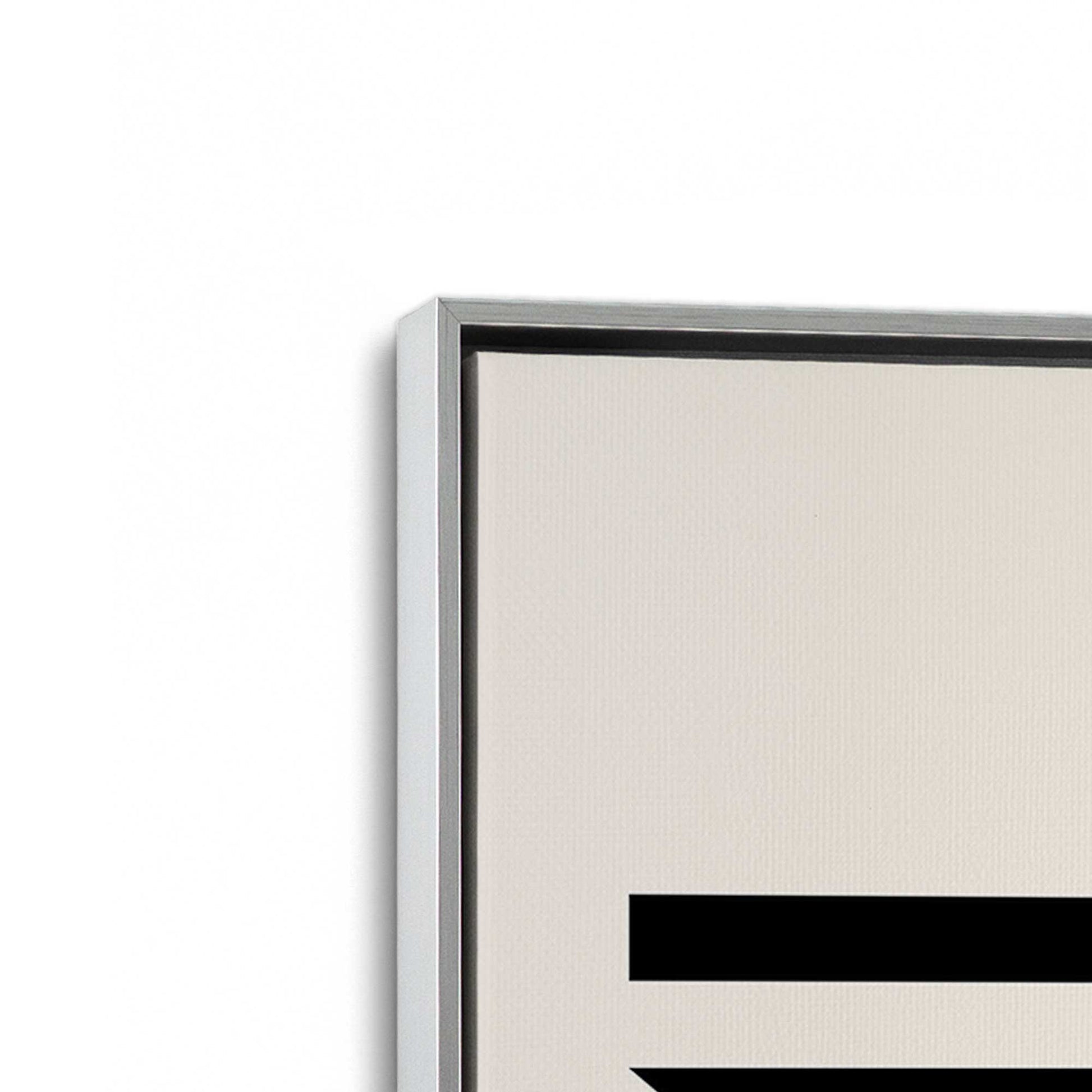 [Color:Polished Chrome], Picture of art in a Polished Chrome frame at an angle