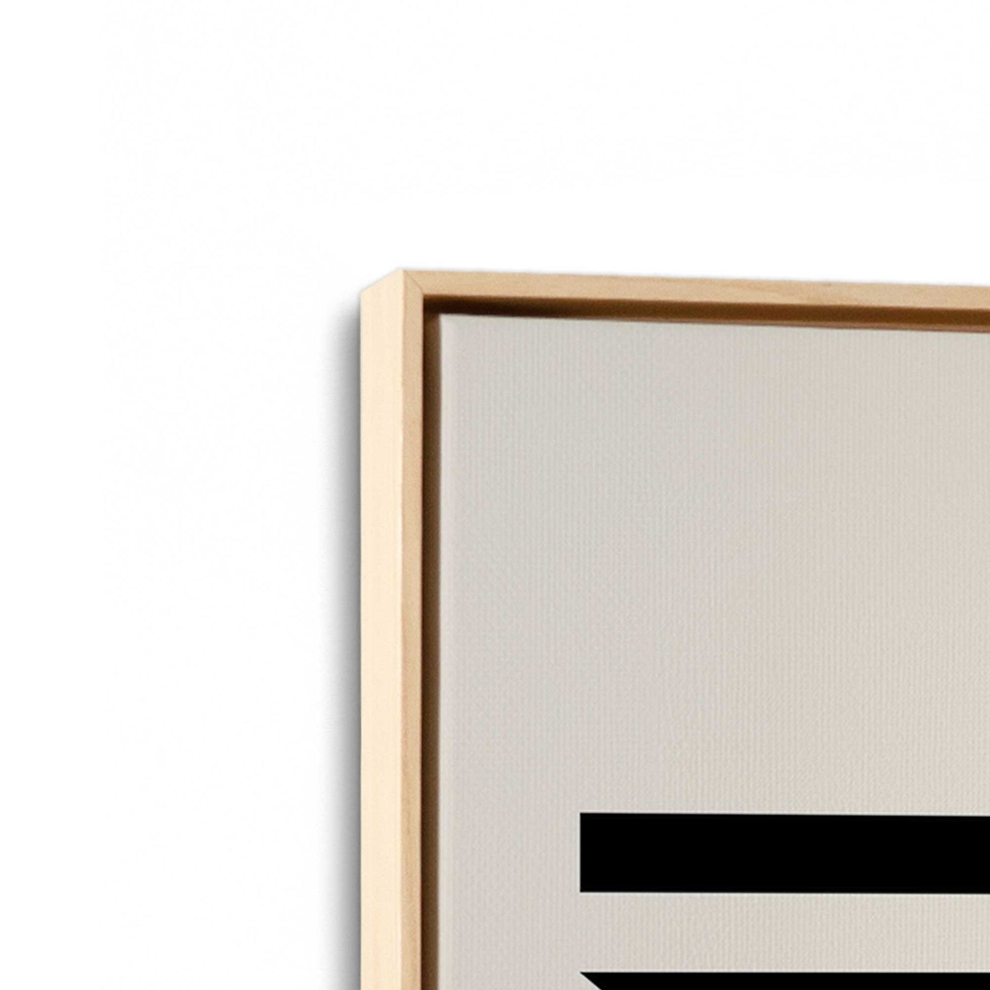 [Color:American Maple], Picture of art in a American Maple frame at an angle