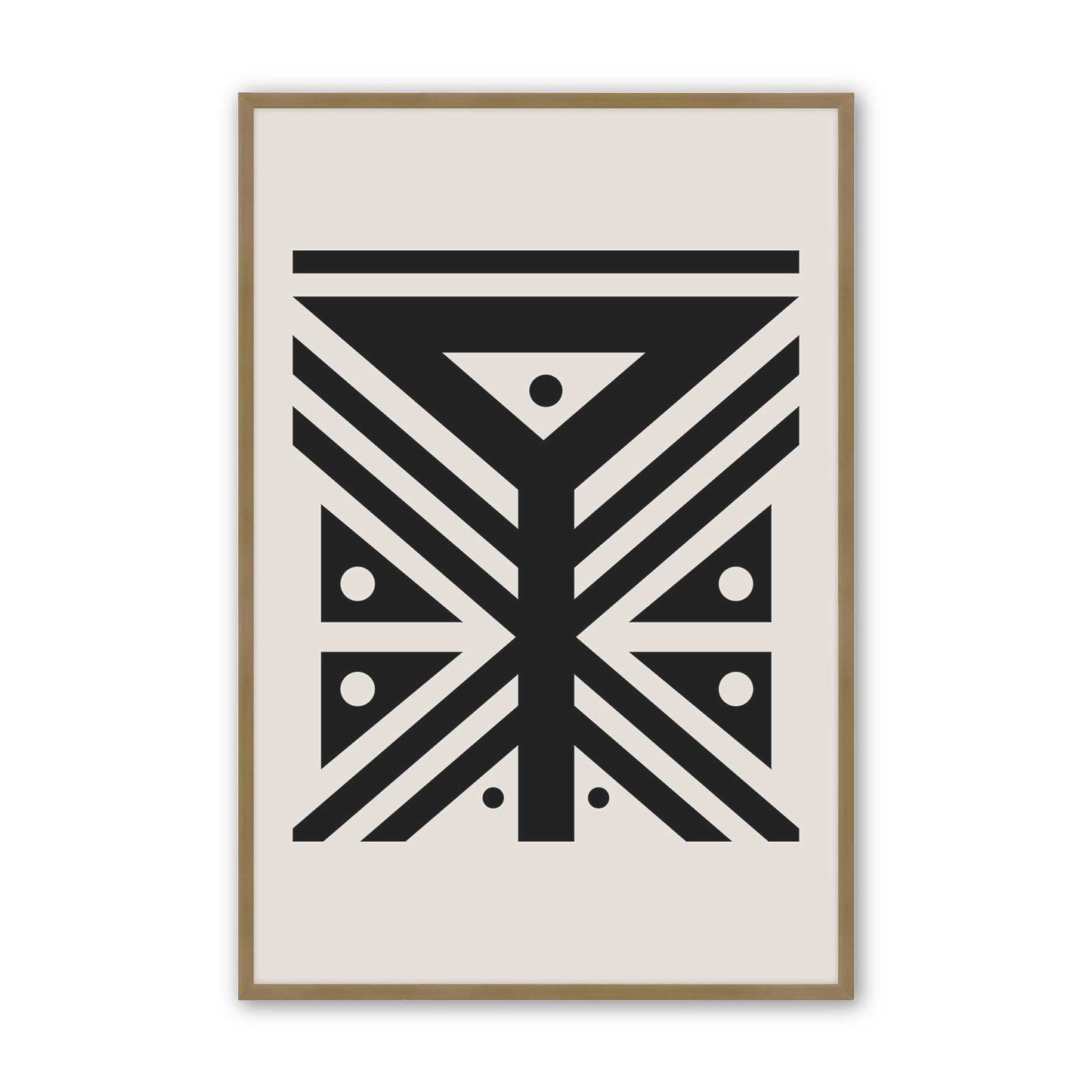 [Color:Brushed Gold], Picture of art in a Brushed Gold frame