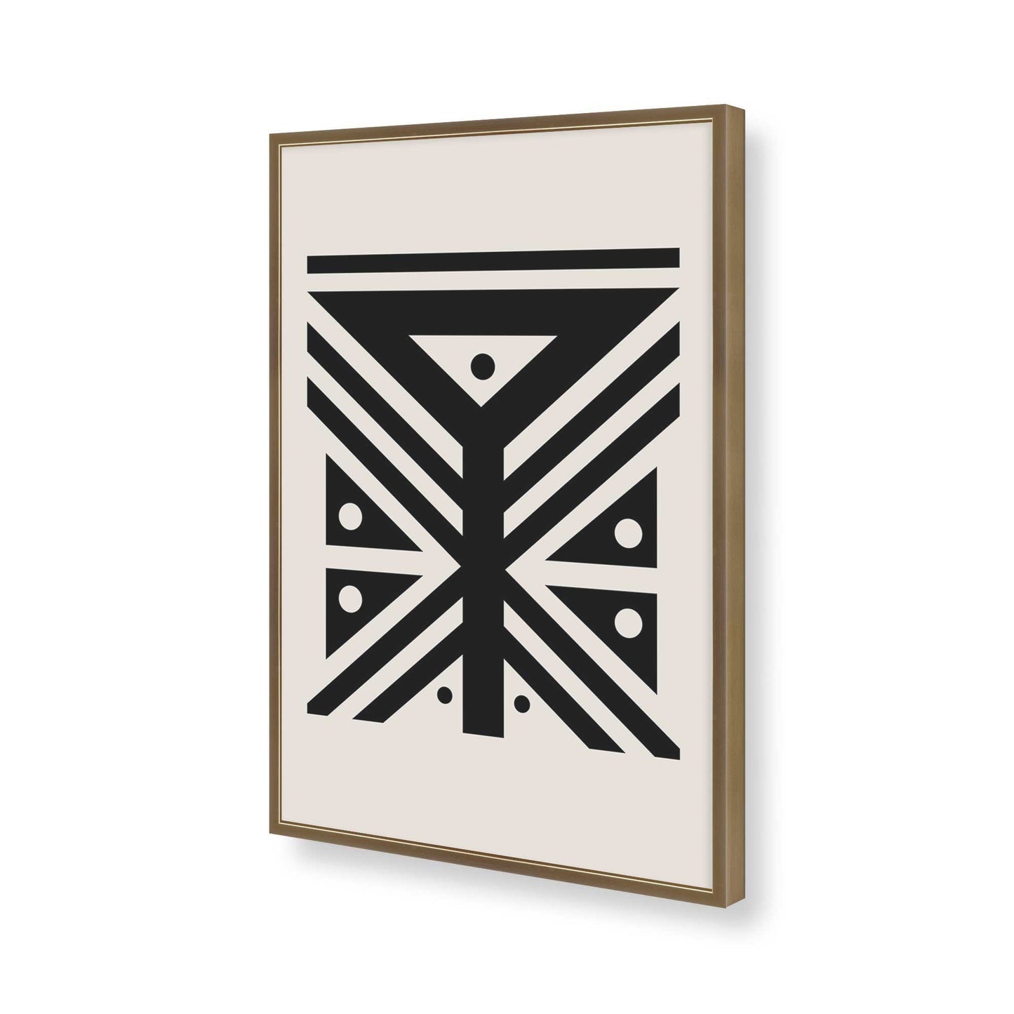 [Color:Brushed Gold], Picture of art in a Brushed Gold frame of the corner