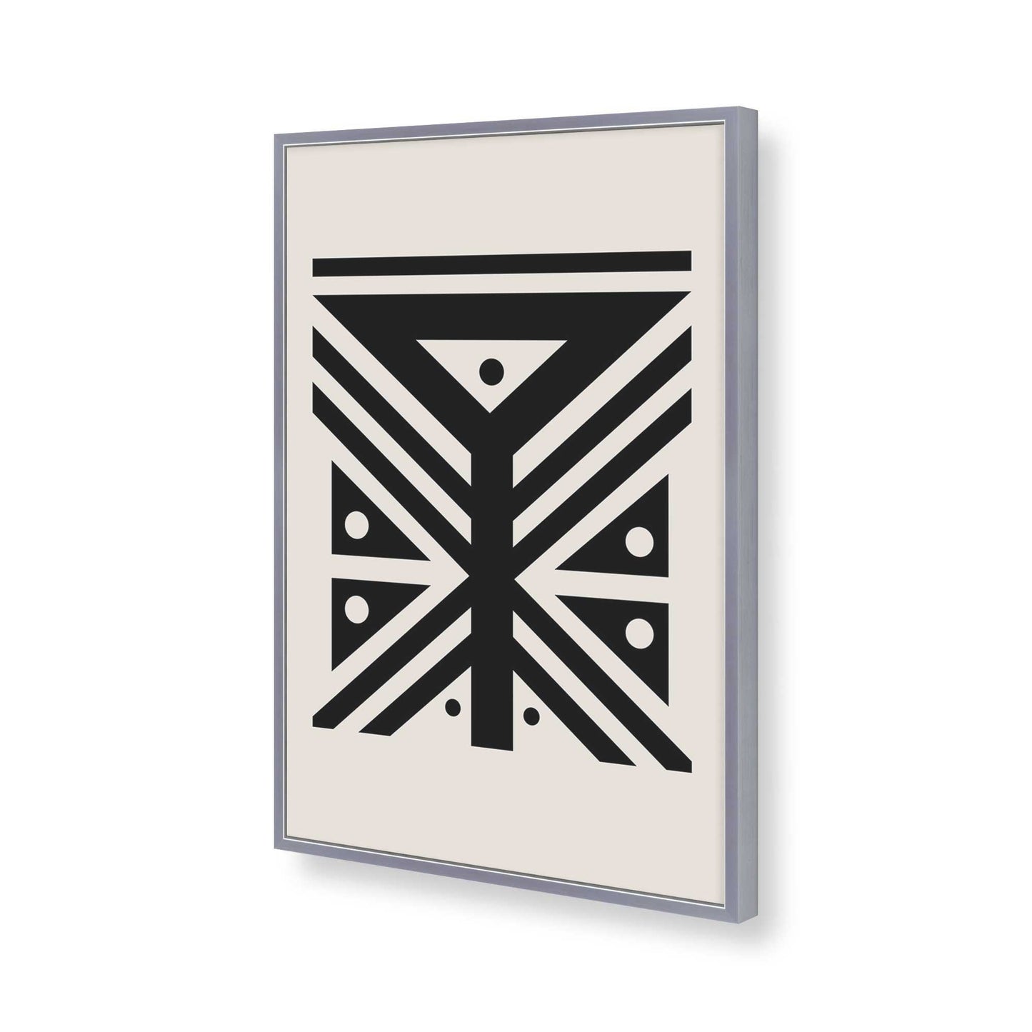 [Color:Polished Chrome], Picture of art in a Polished Chrome frame of the corner
