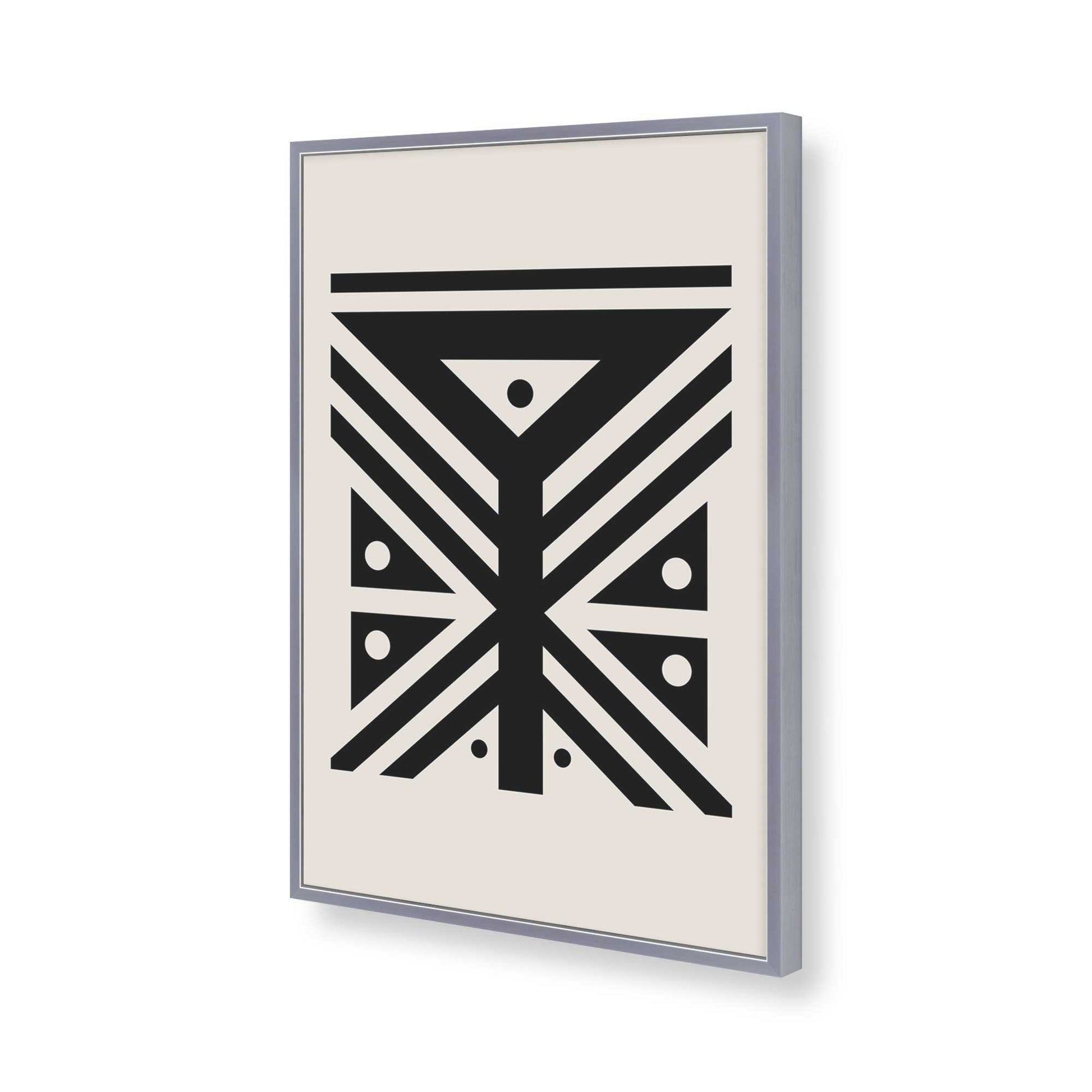[Color:Polished Chrome], Picture of art in a Polished Chrome frame of the corner