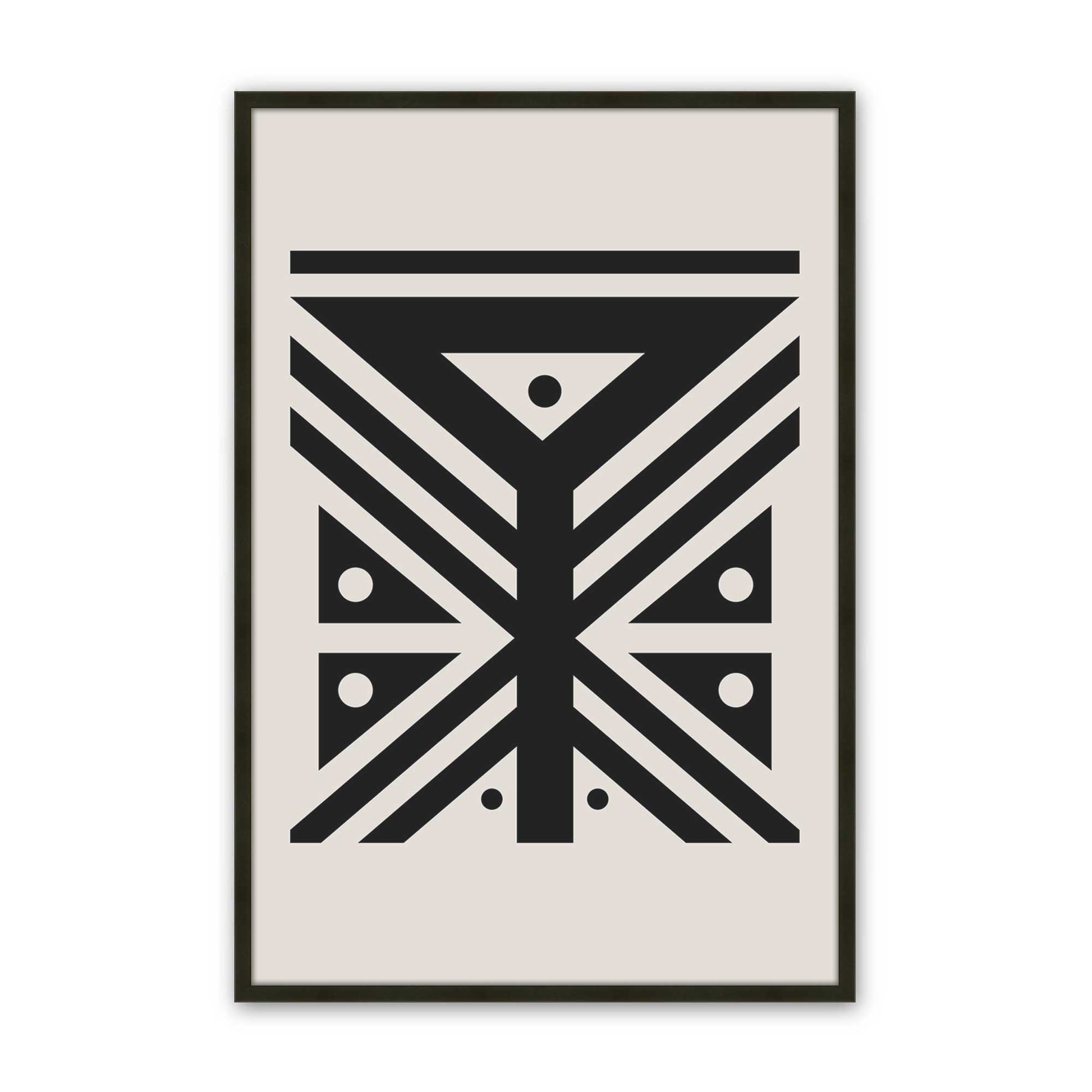 [Color:Satin Black], Picture of art in a Satin Black frame