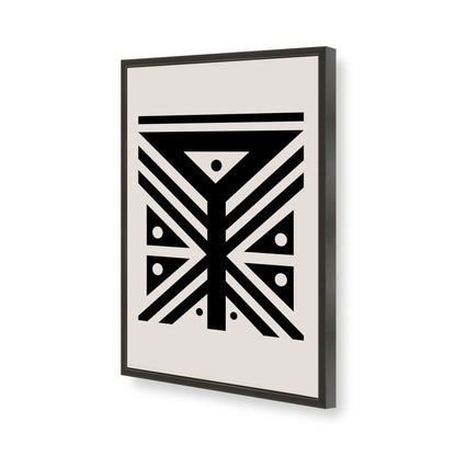 [Color:Satin Black], Picture of art in a Satin Black frame of the corner
