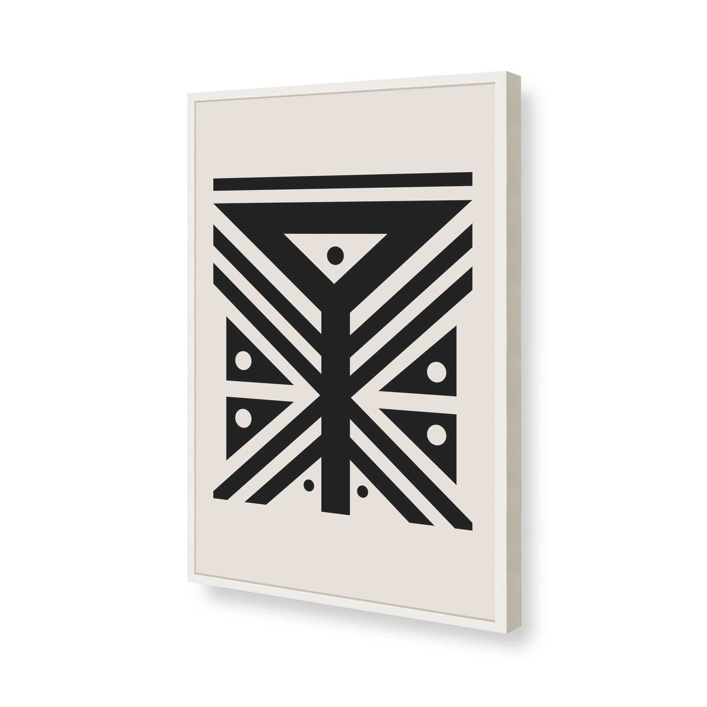 [Color:Opaque White], Picture of art in a Opaque White frame of the corner
