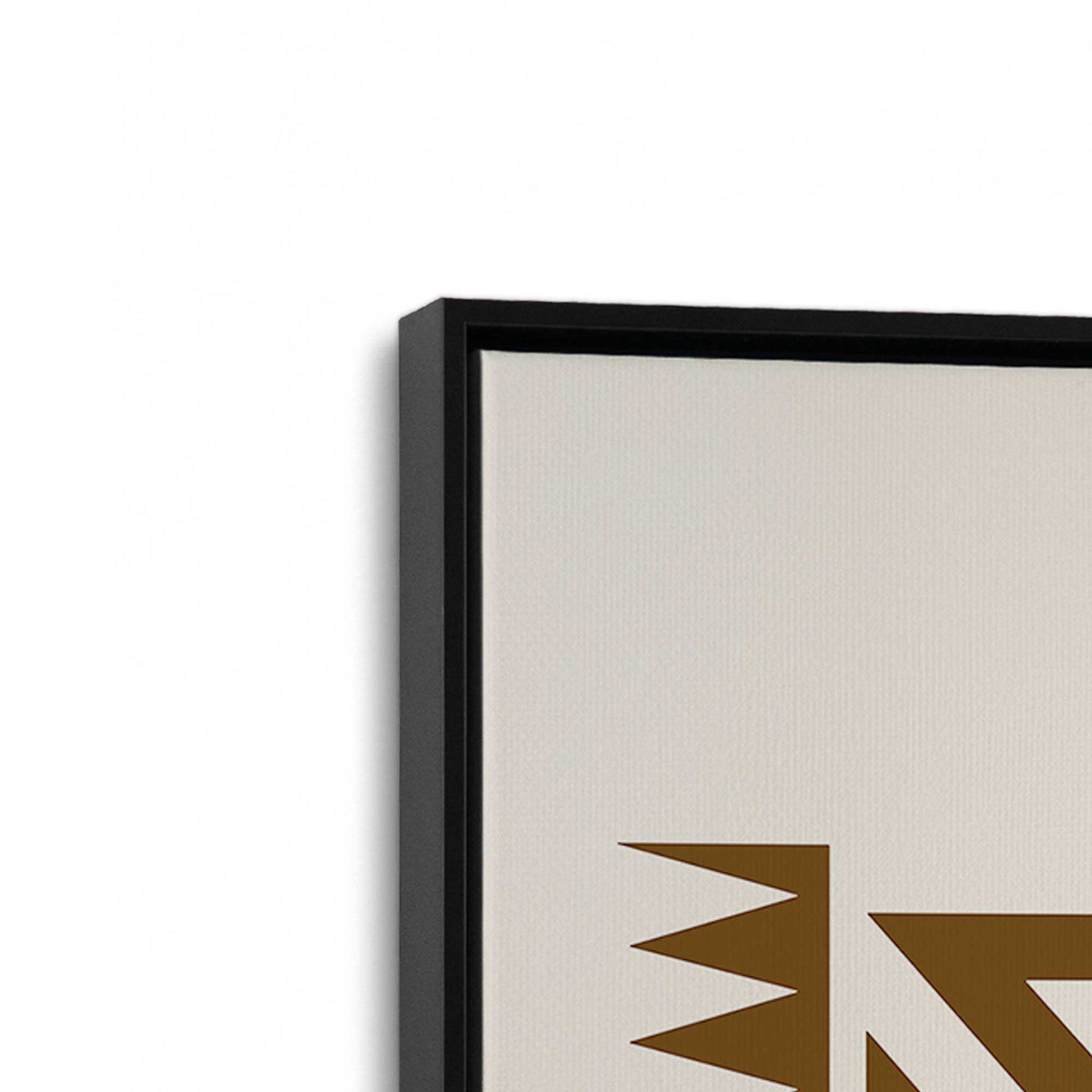 [Color:Satin Black], Picture of art in a Satin Black frame at an angle