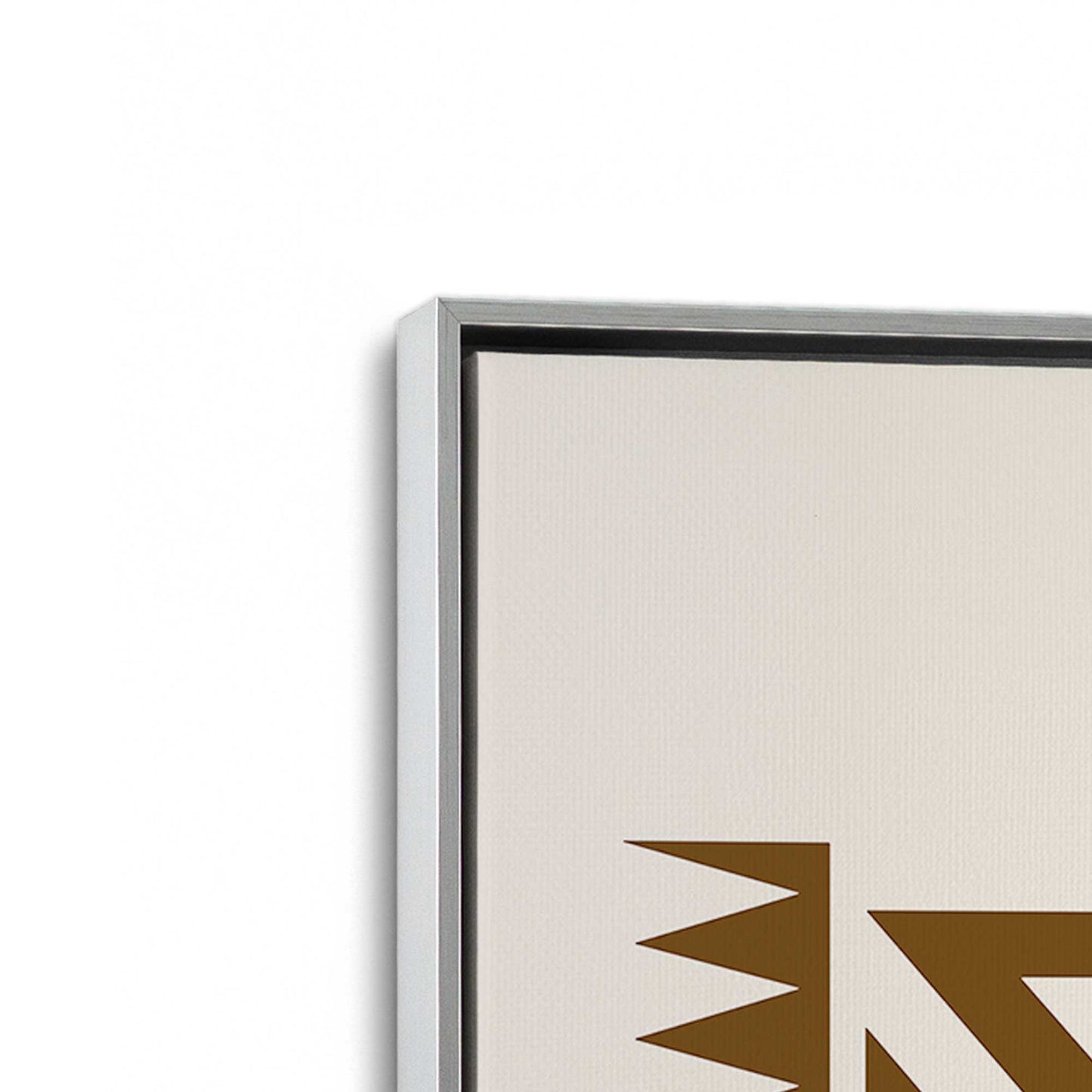 [Color:Polished Chrome], Picture of art in a Polished Chrome frame at an angle