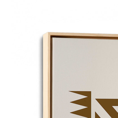 [Color:American Maple], Picture of art in a American Maple frame at an angle