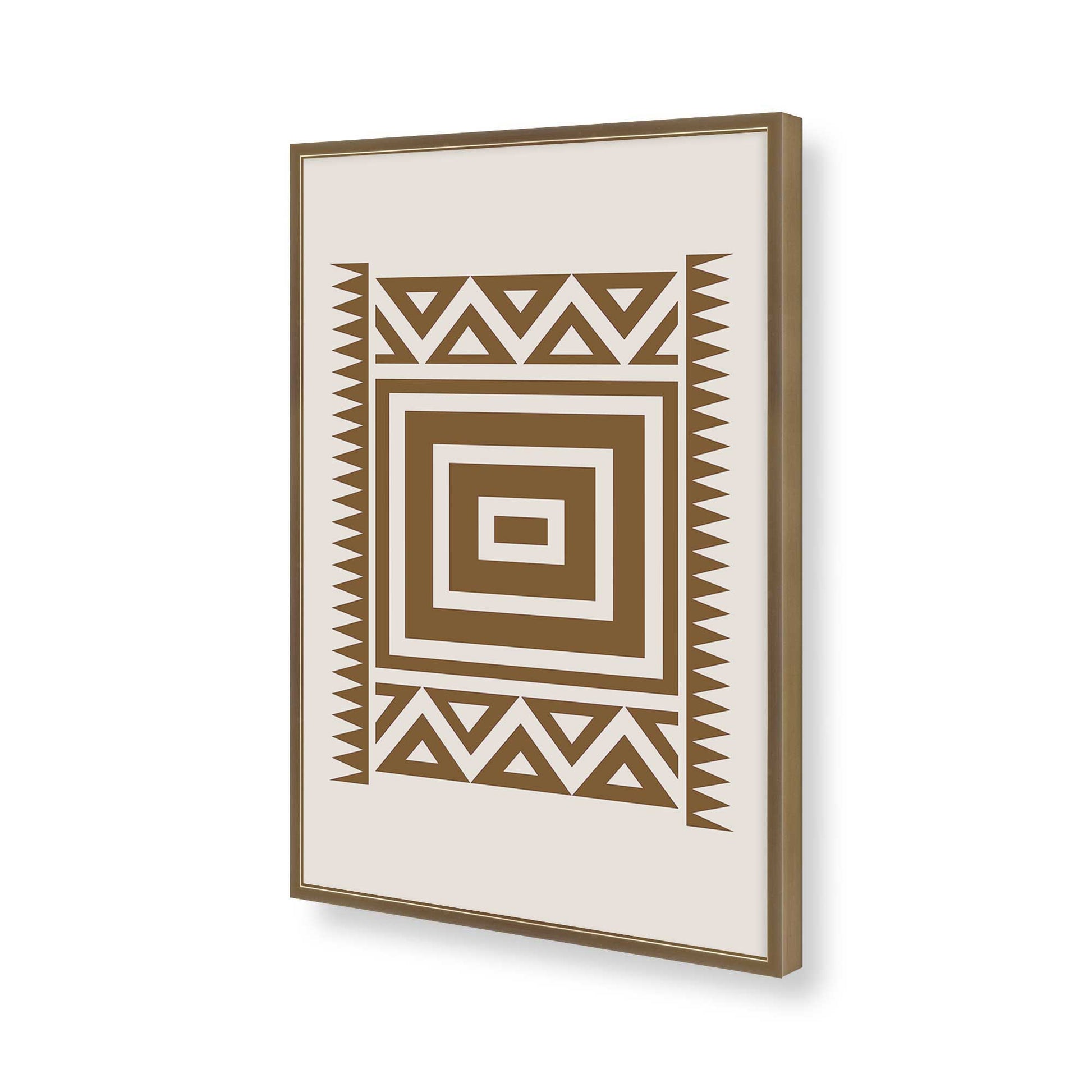[Color:Brushed Gold], Picture of art in a Brushed Gold frame of the corner
