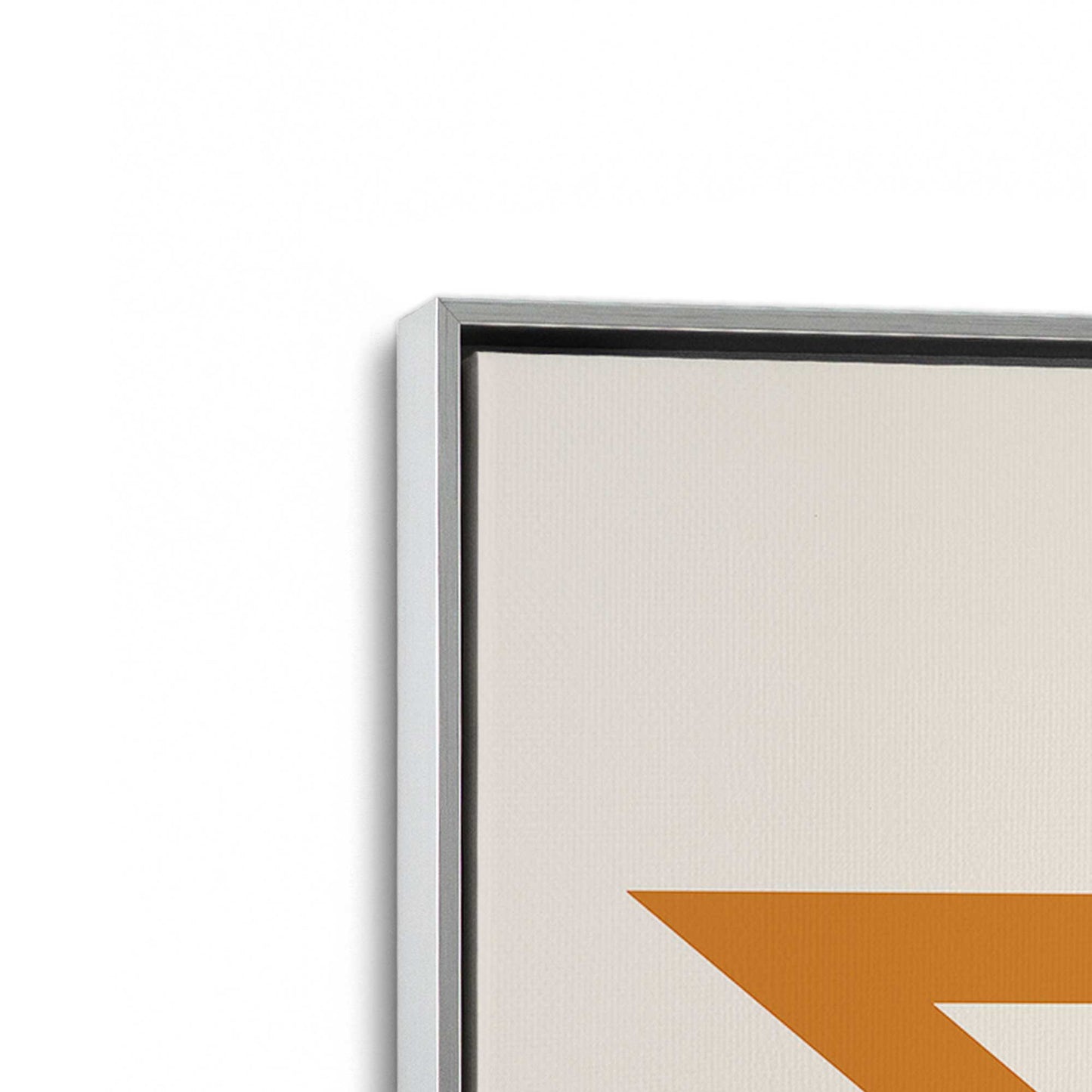 [Color:Polished Chrome], Picture of art in a Polished Chrome frame at an angle
