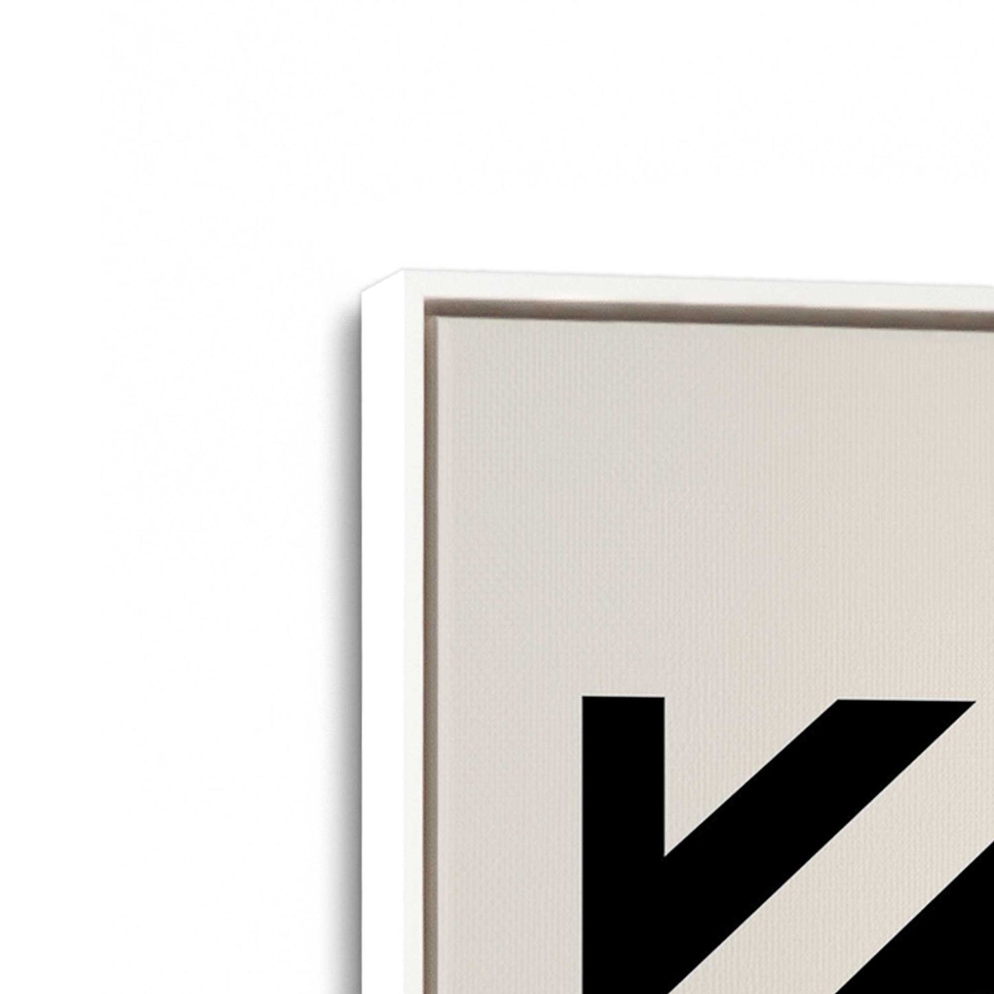 [Color:Opaque White], Picture of art in a White frame at an angle