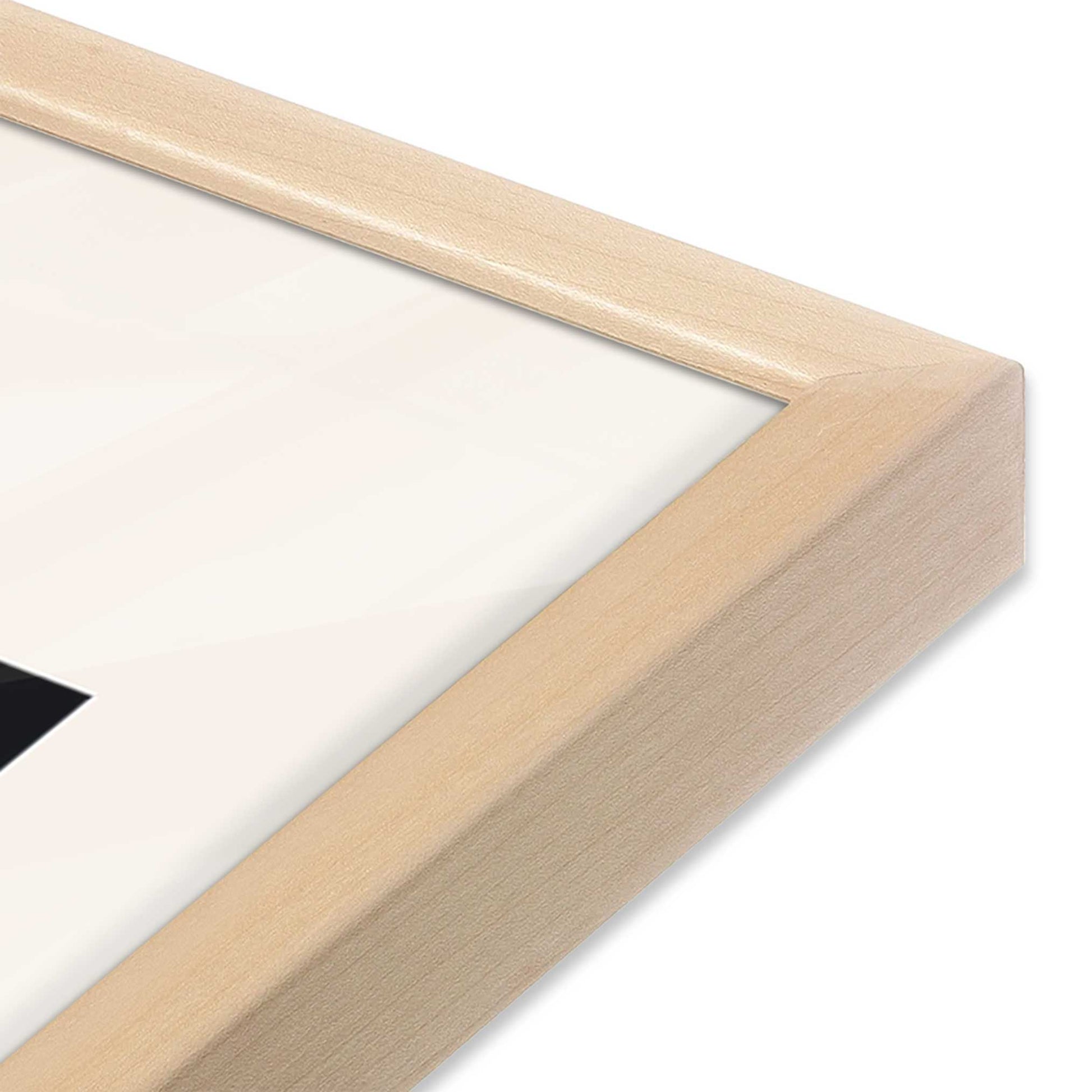 [Color:Raw Maple], Picture of art in a Raw Maple frame at an angle