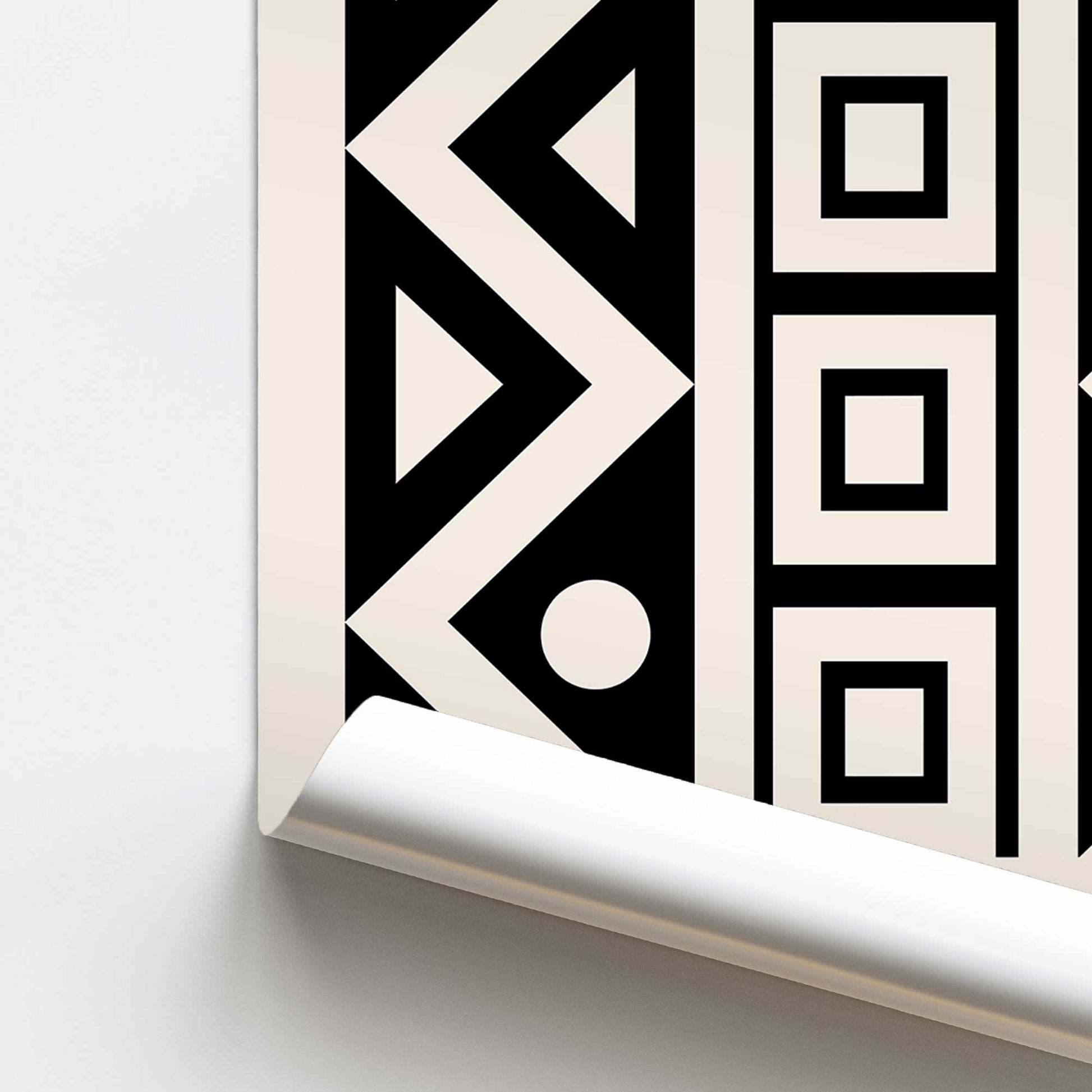 [color:Rolled Print], Picture of close up of art