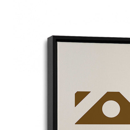 [Color:Satin Black], Picture of art in a Satin Black frame at an angle