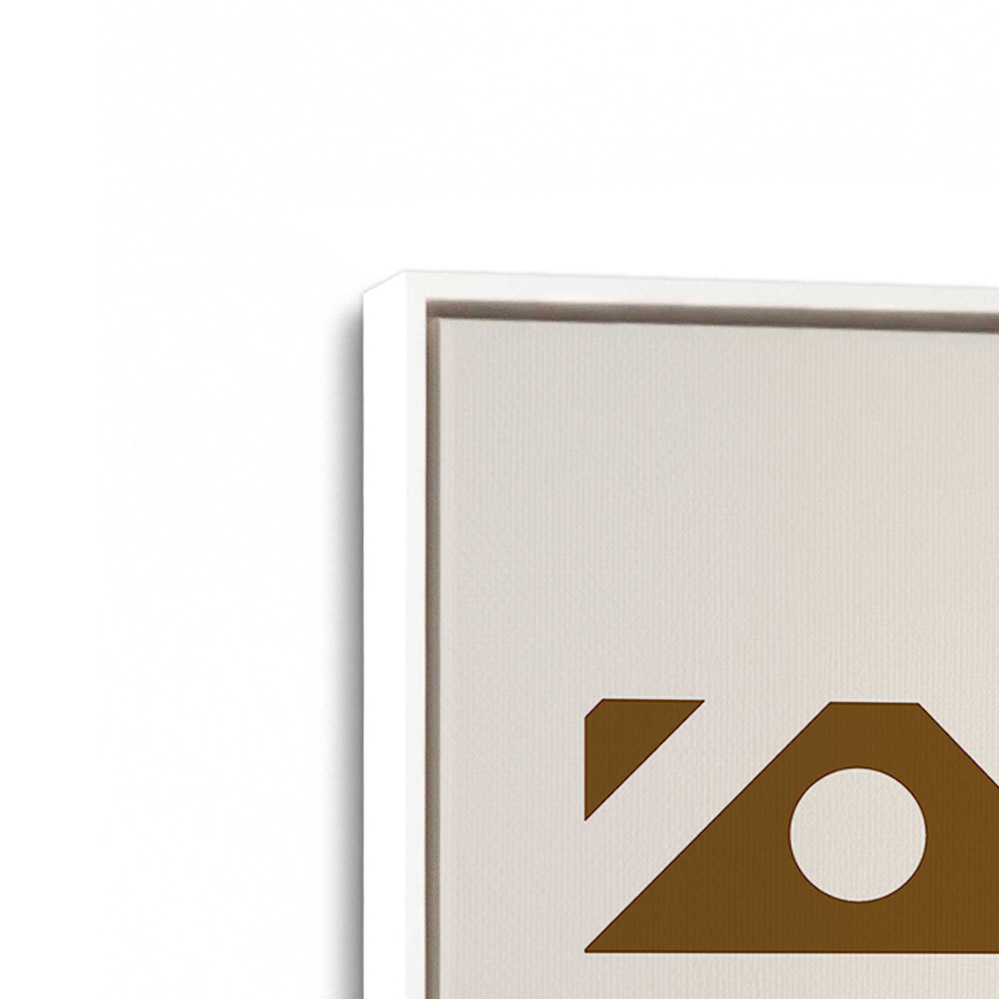 [Color:Opaque White], Picture of art in a White frame at an angle