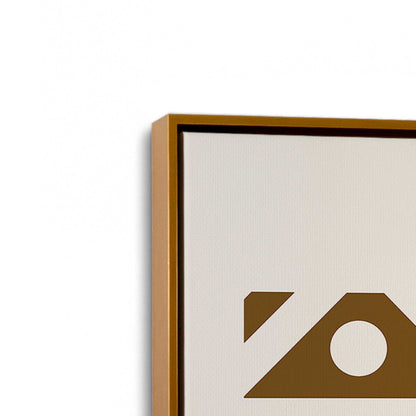 [Color:Polished Gold], Picture of art in a Polished Gold frame at an angle