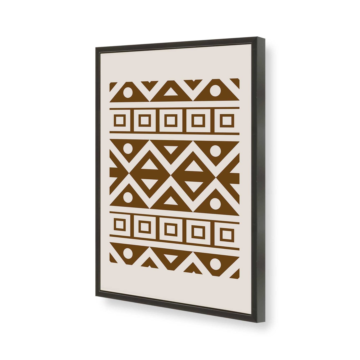 [Color:Satin Black], Picture of art in a Satin Black frame of the corner