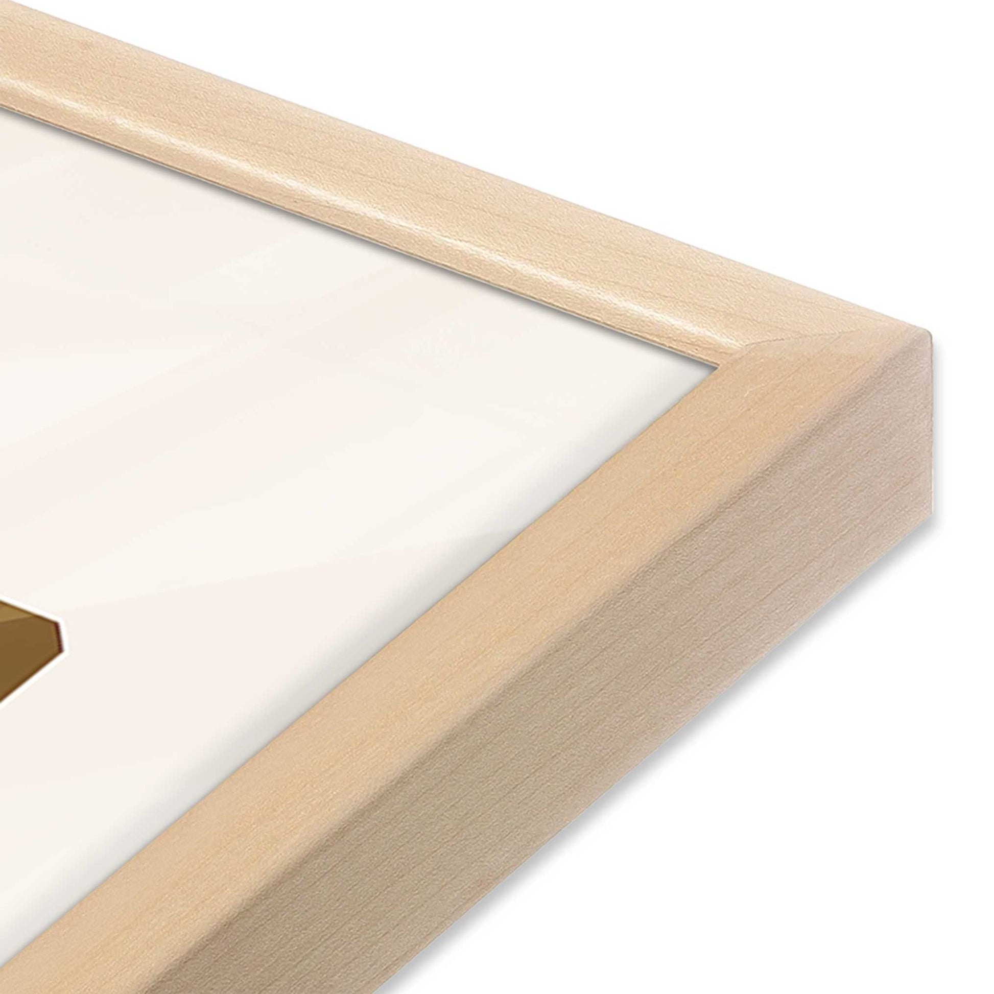 [Color:Raw Maple], Picture of art in a Raw Maple frame at an angle