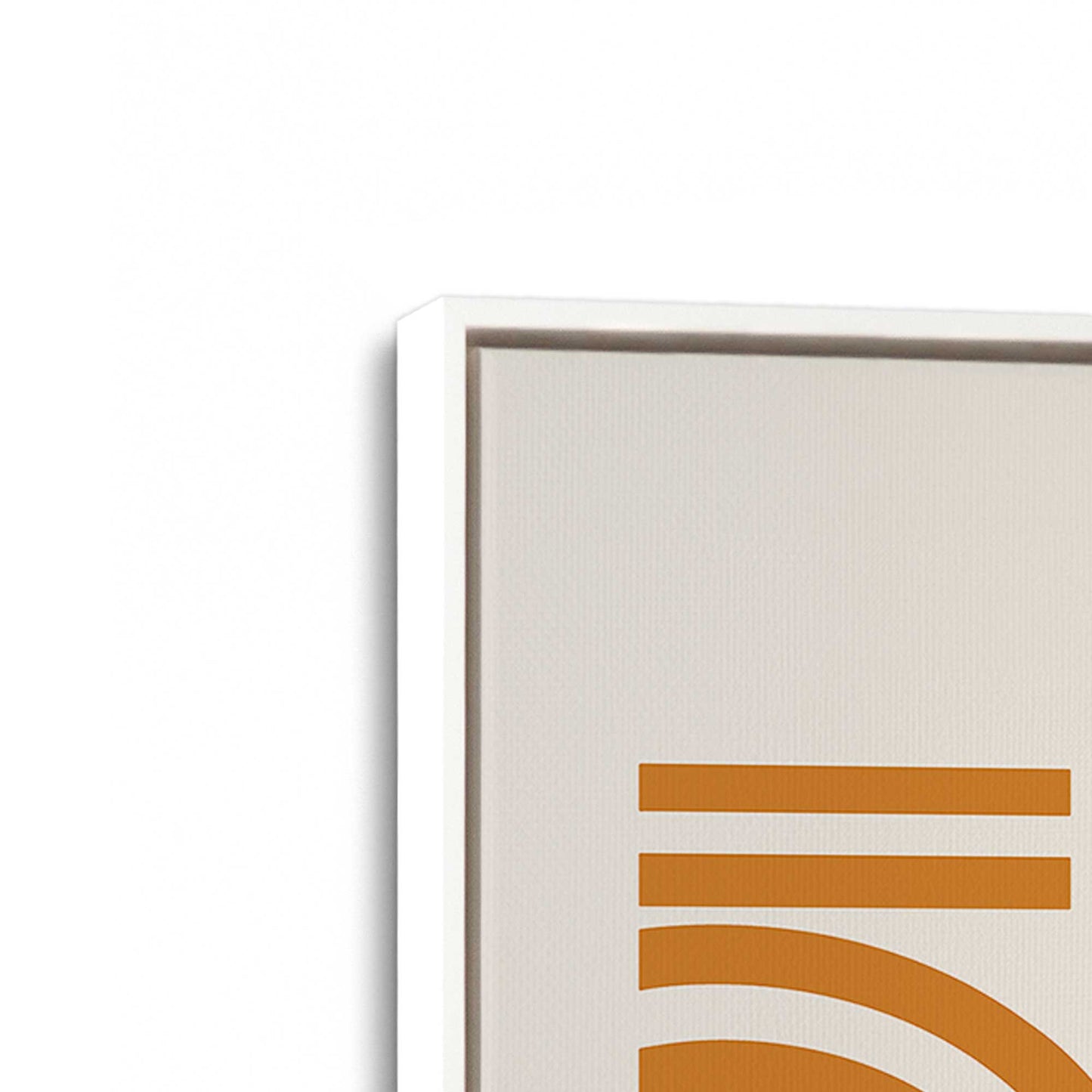[Color:Opaque White], Picture of art in a White frame at an angle