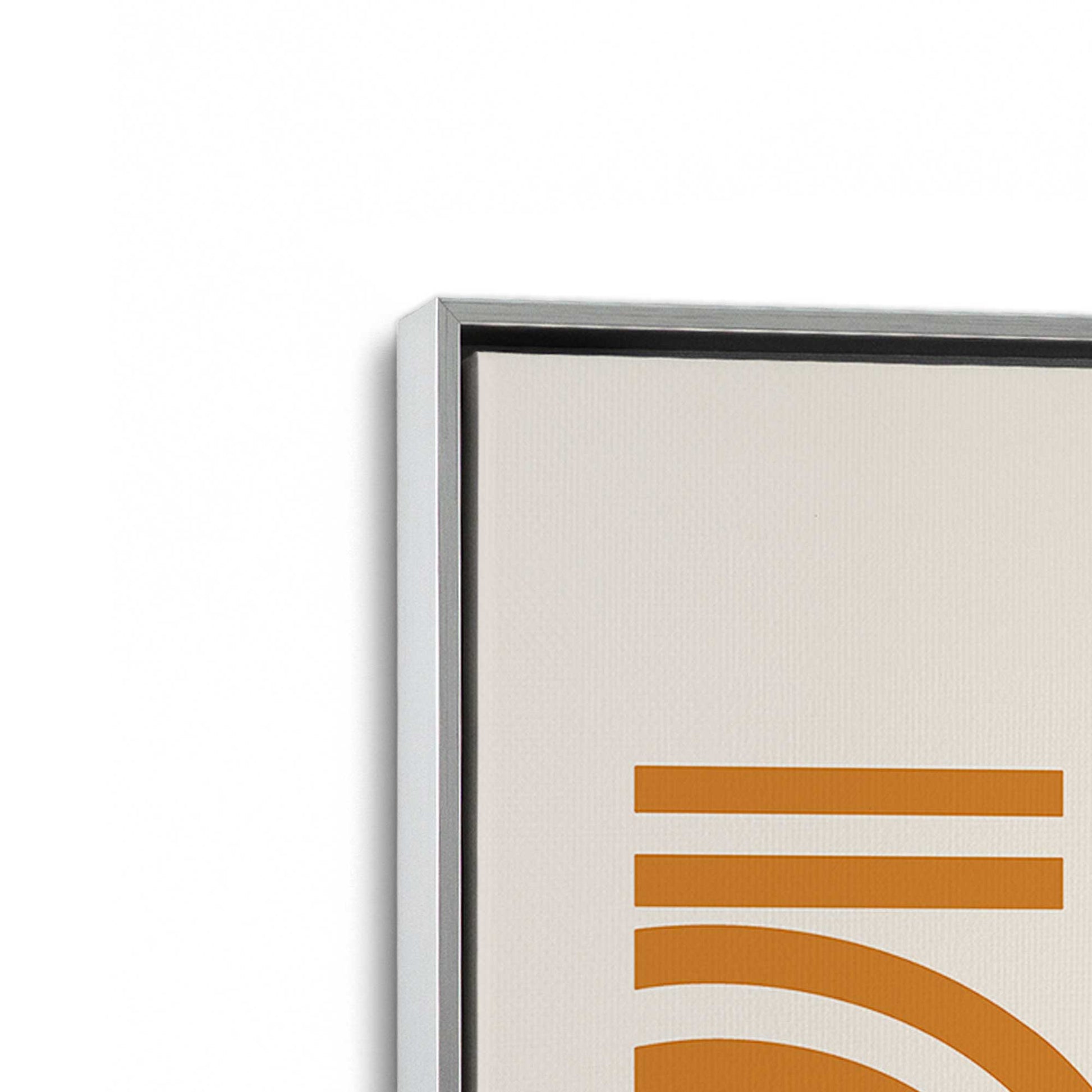 [Color:Polished Chrome], Picture of art in a Polished Chrome frame at an angle