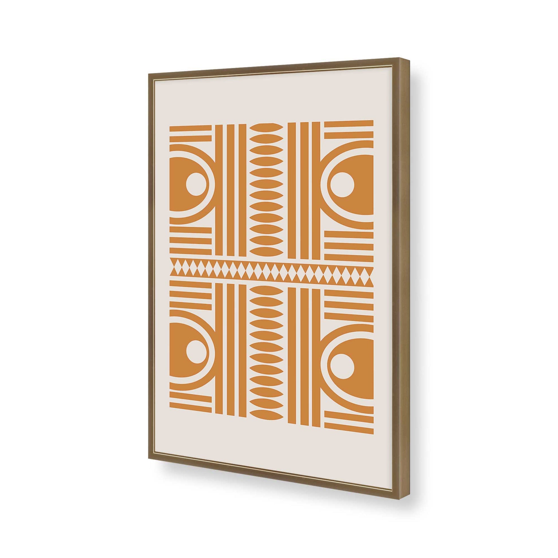 [Color:Brushed Gold], Picture of art in a Brushed Gold frame of the corner