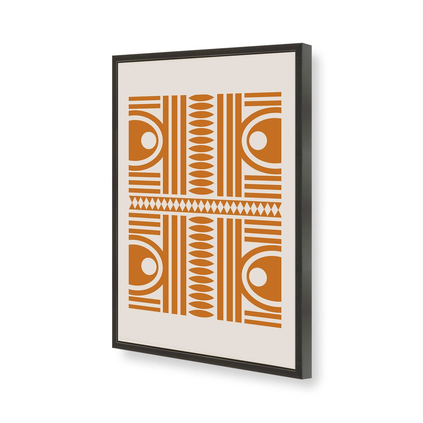 [Color:Satin Black], Picture of art in a Satin Black frame of the corner