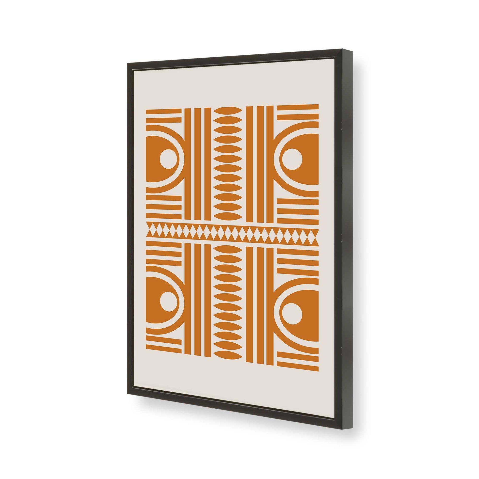 [Color:Satin Black], Picture of art in a Satin Black frame of the corner