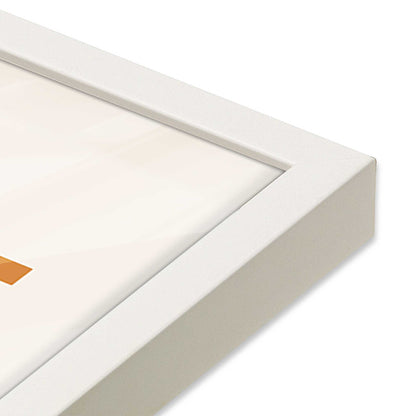 [Color:Opaque White], Picture of art in a Opaque White frame at an angle