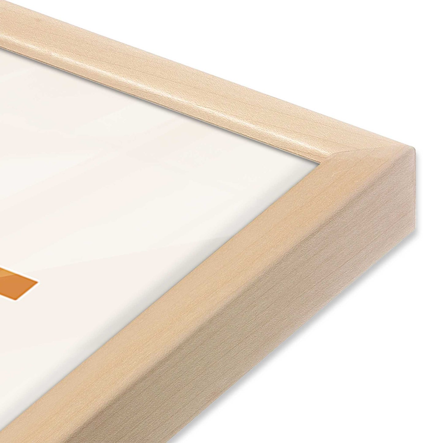 [Color:Raw Maple], Picture of art in a Raw Maple frame at an angle