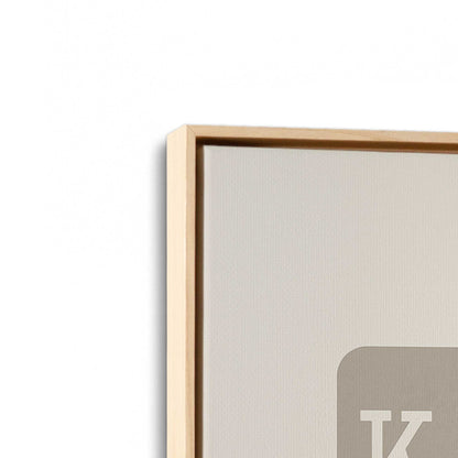 [Color:American Maple], Picture of art in a American Maple frame at an angle