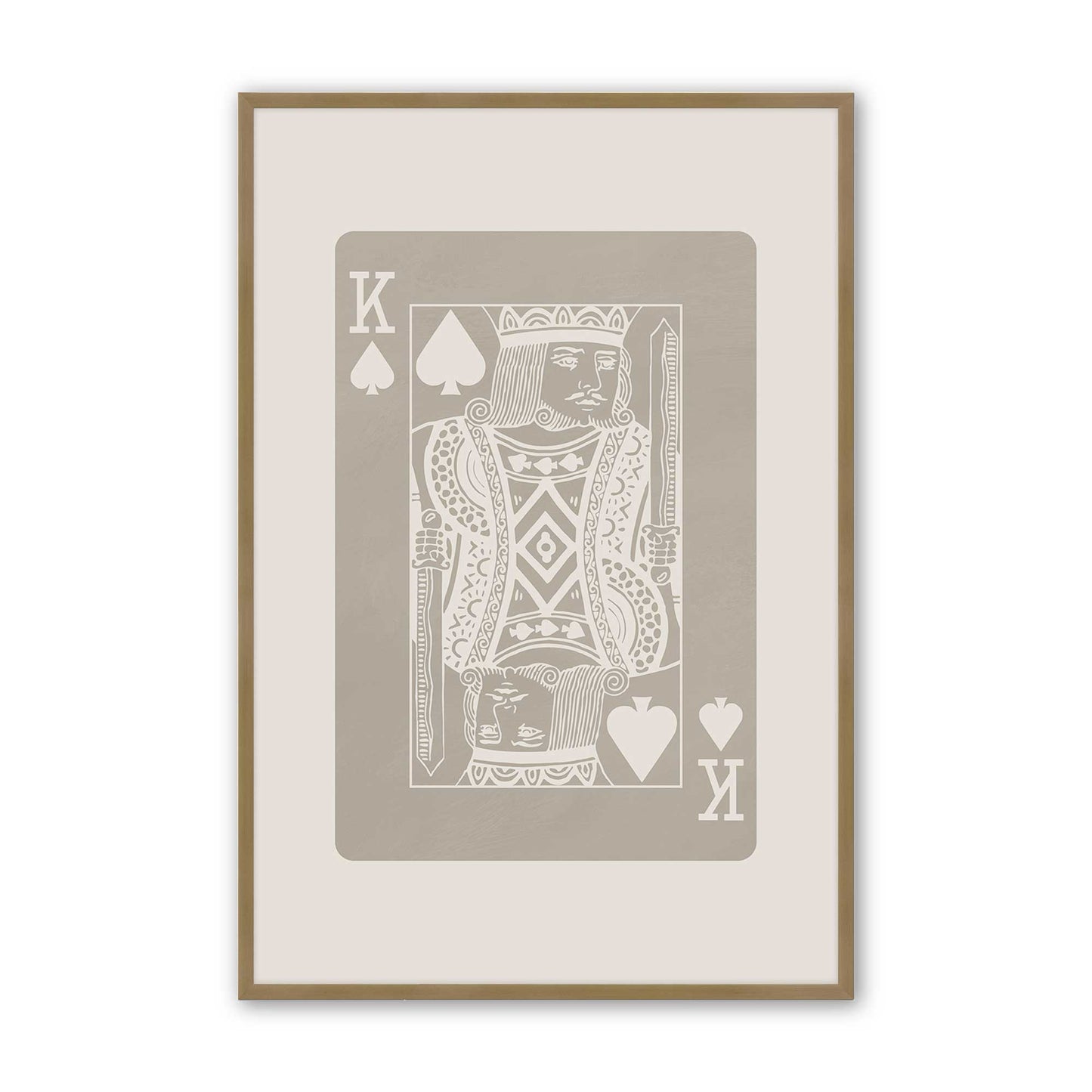[Color:Brushed Gold], Picture of art in a Brushed Gold frame
