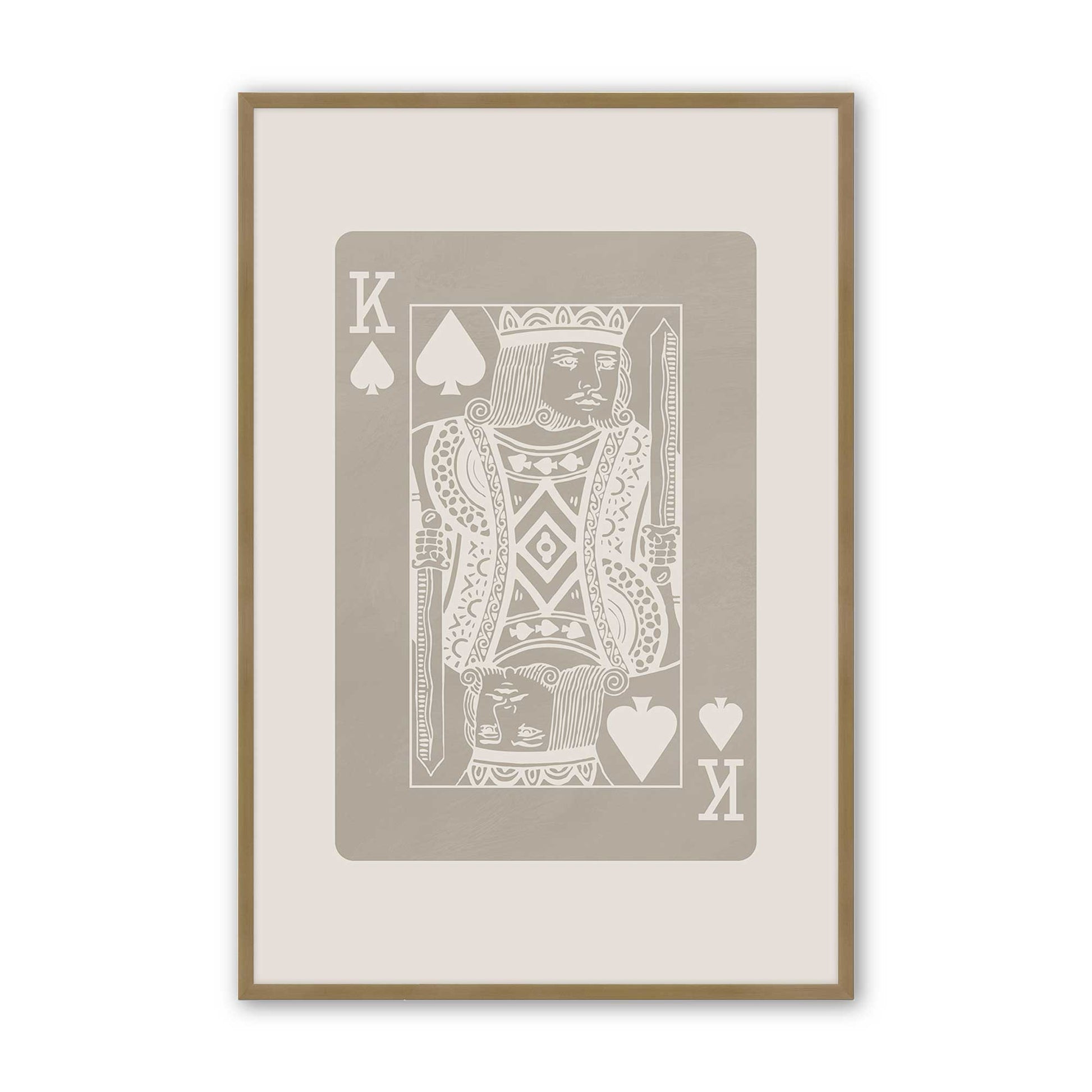 [Color:Brushed Gold], Picture of art in a Brushed Gold frame
