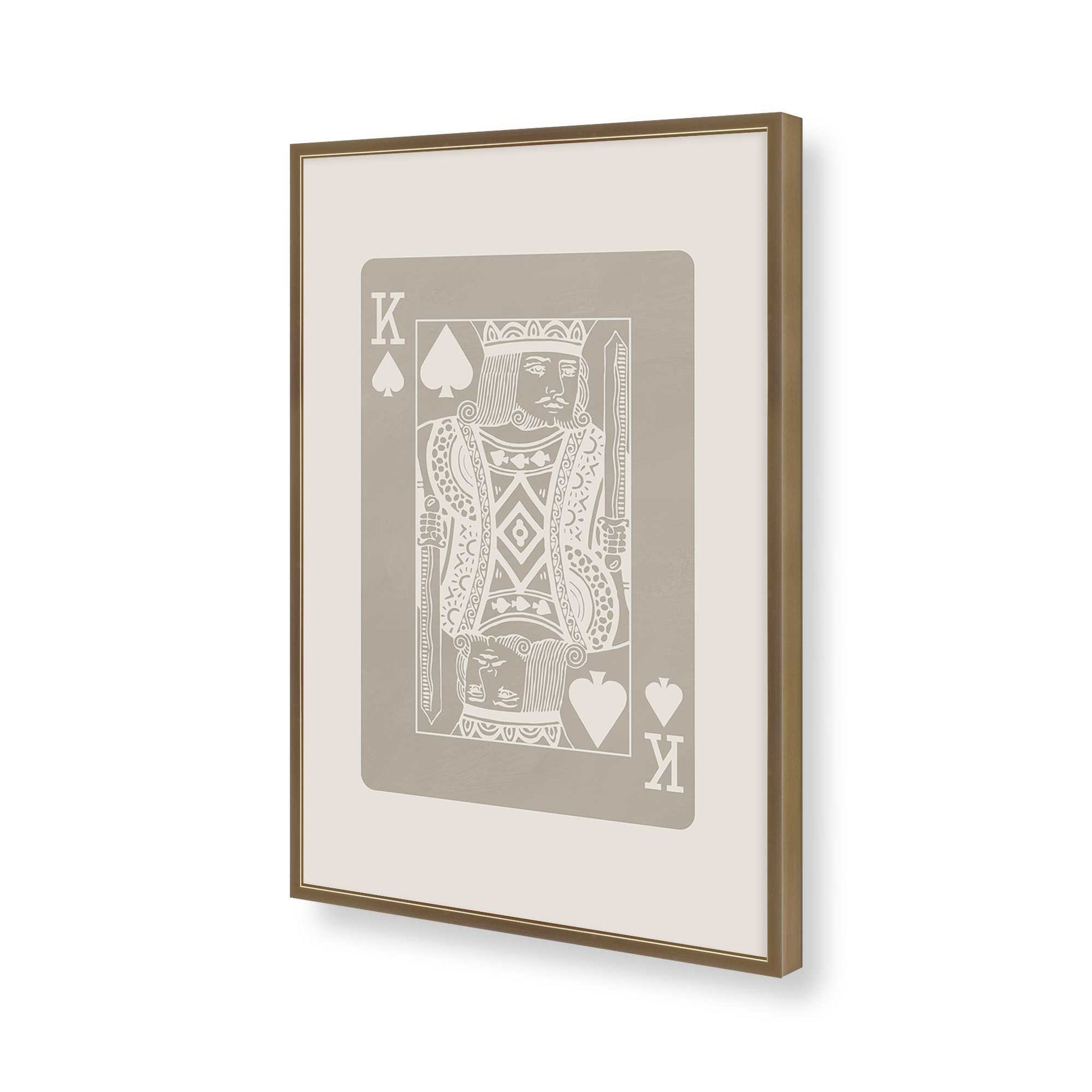 [Color:Brushed Gold], Picture of art in a Brushed Gold frame of the corner