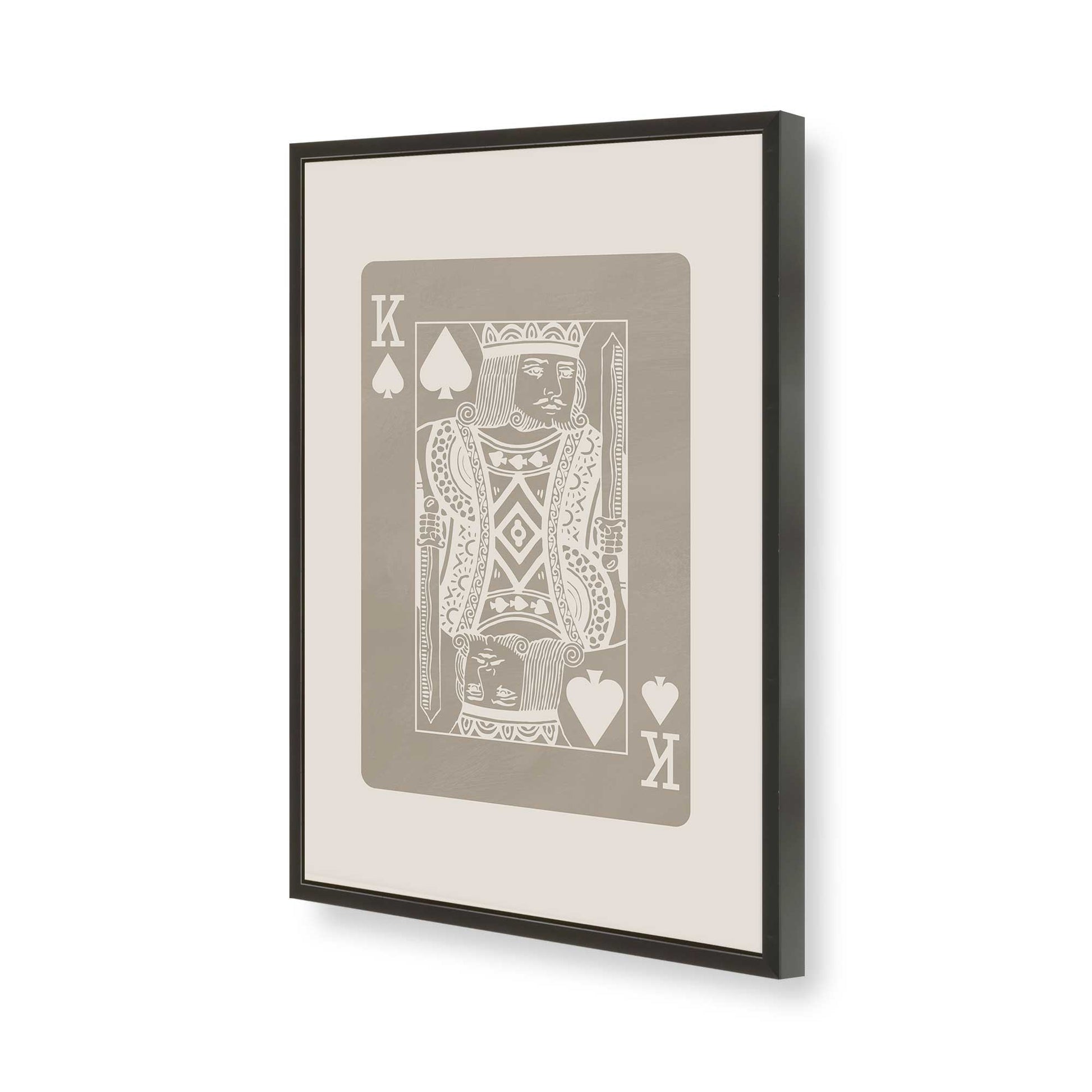 [Color:Satin Black], Picture of art in a Satin Black frame of the corner