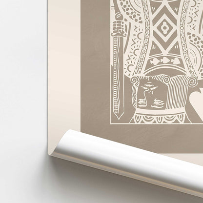 [color:Rolled Print], Picture of close up of art