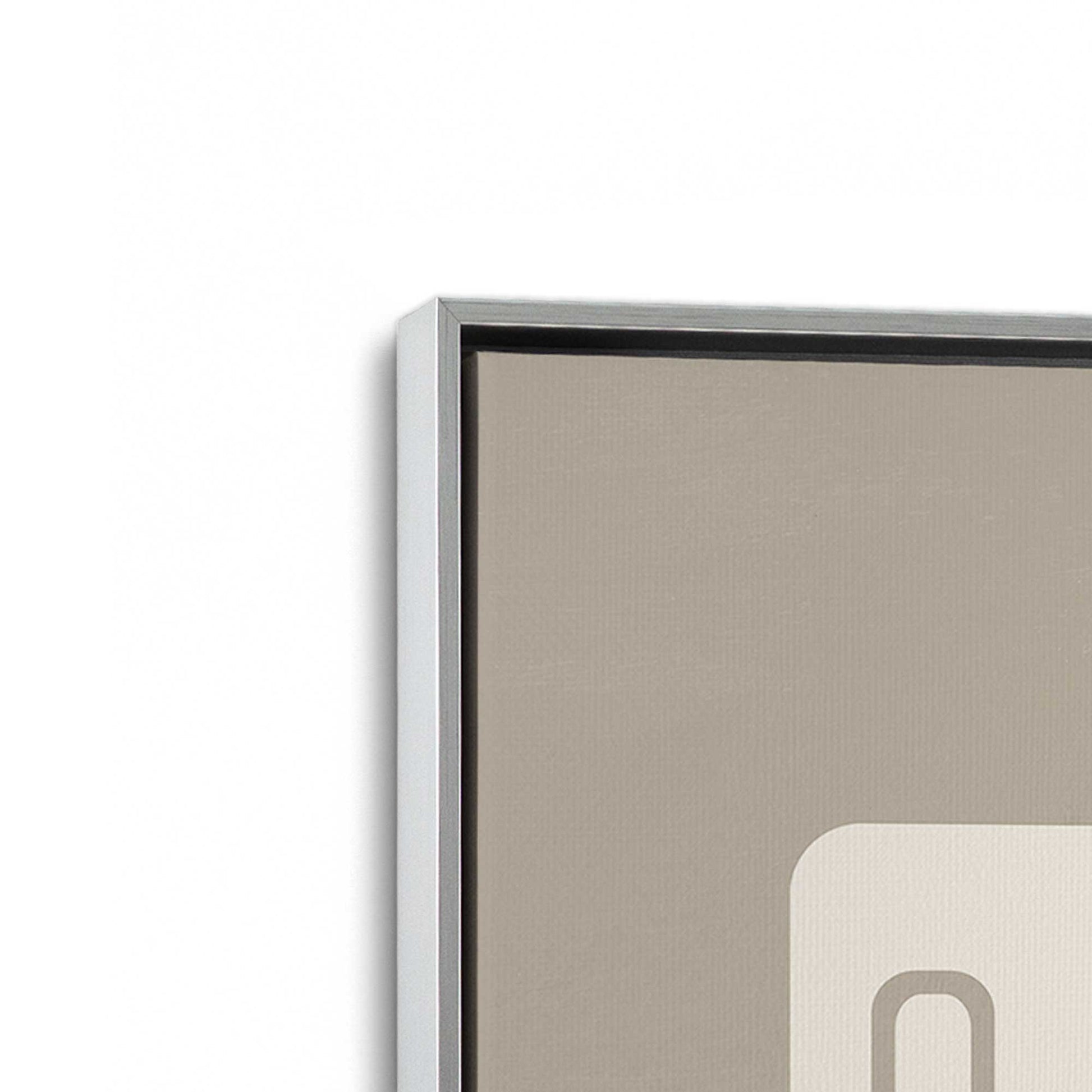 [Color:Polished Chrome], Picture of art in a Polished Chrome frame at an angle