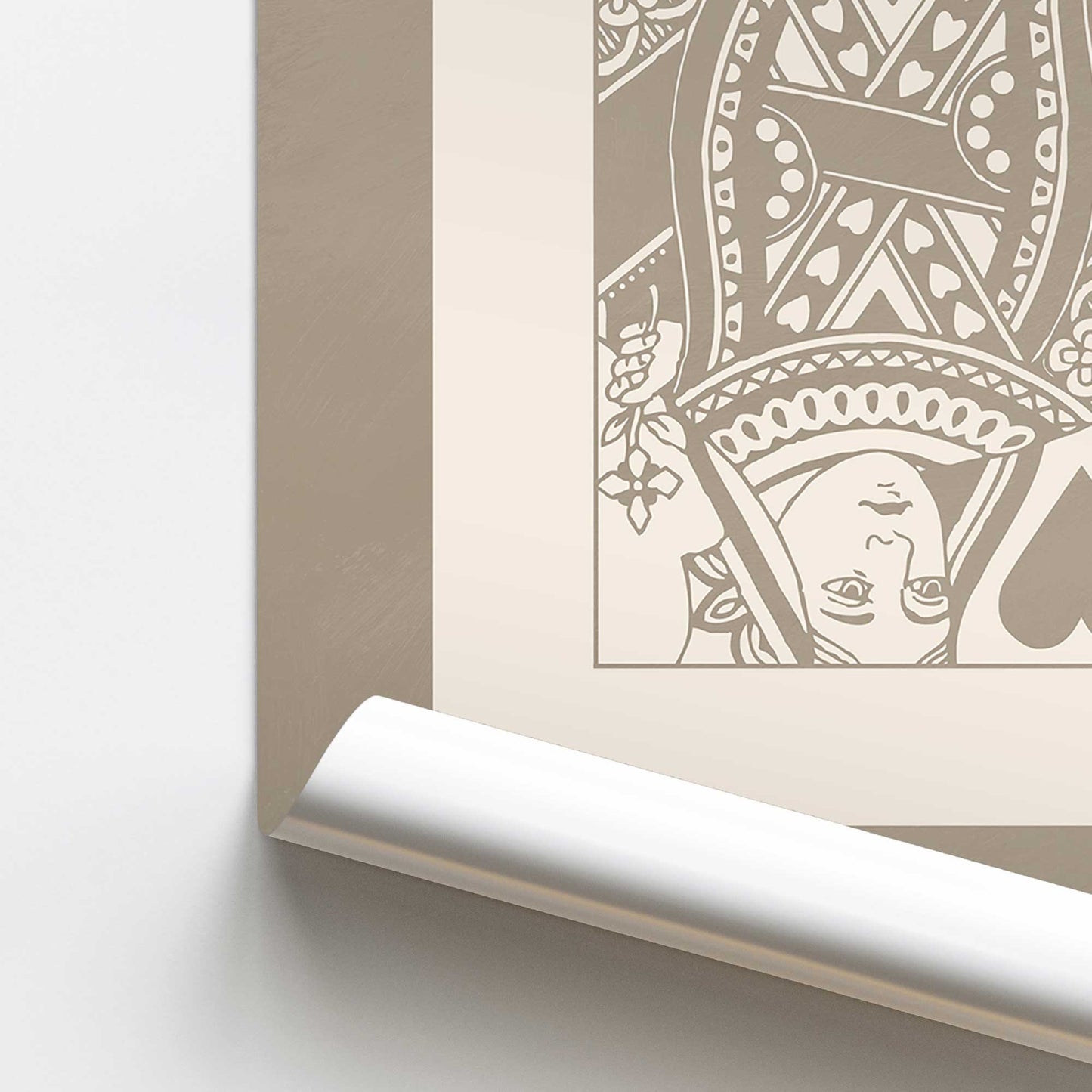 [color:Rolled Print], Picture of close up of art
