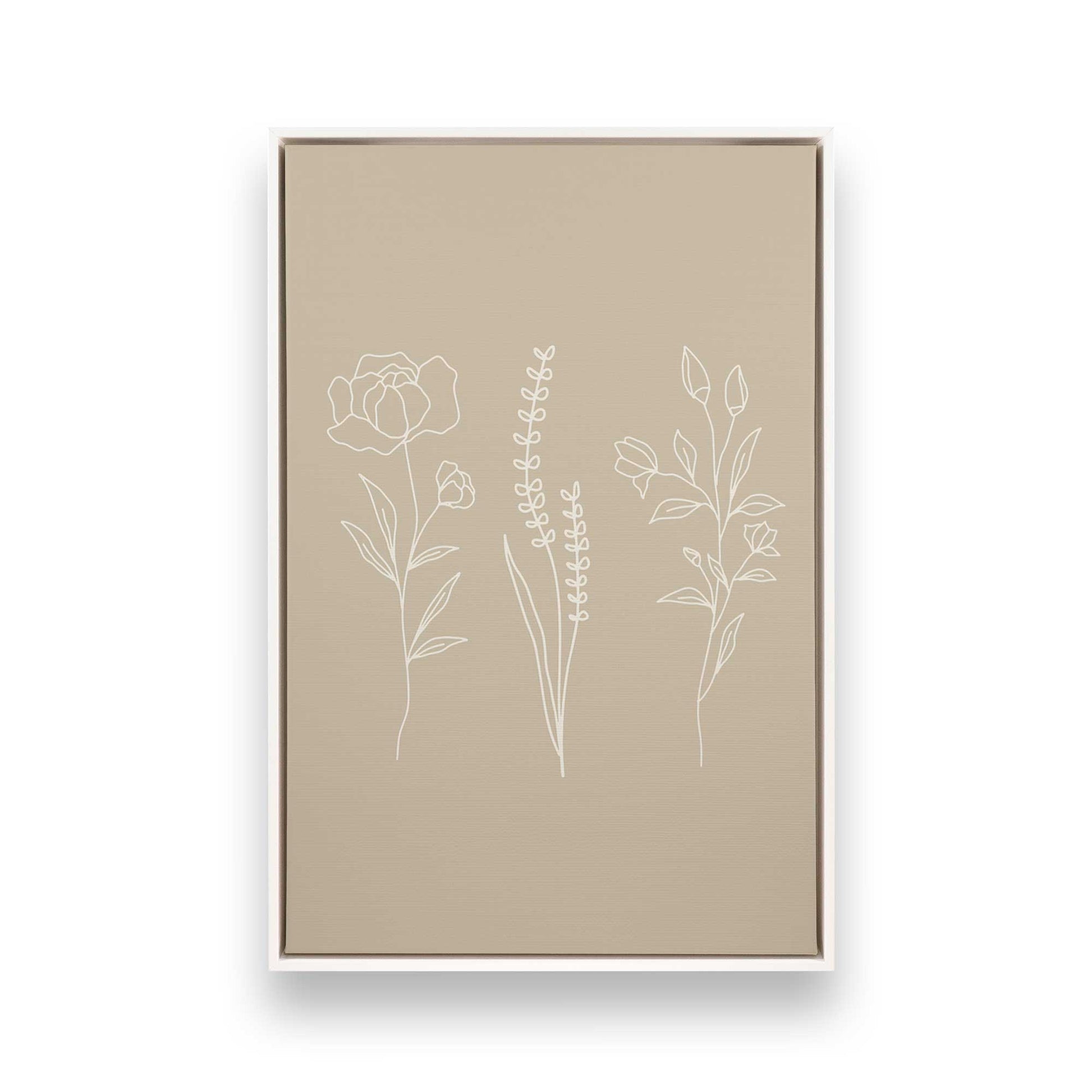 [Color:Opaque White], Picture of art in a White frame