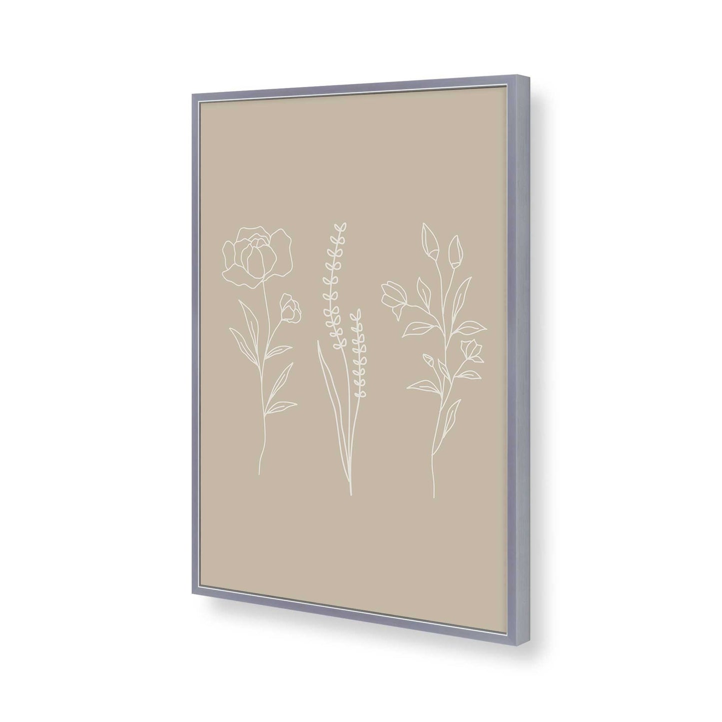 [Color:Polished Chrome], Picture of art in a Polished Chrome frame of the corner