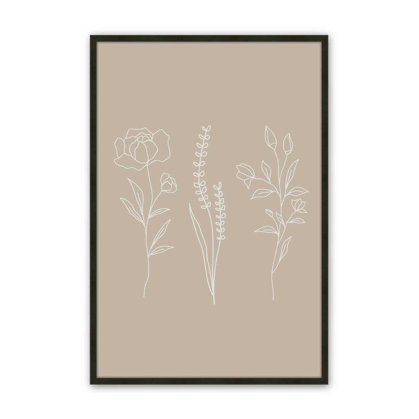 [Color:Satin Black], Picture of art in a Satin Black frame