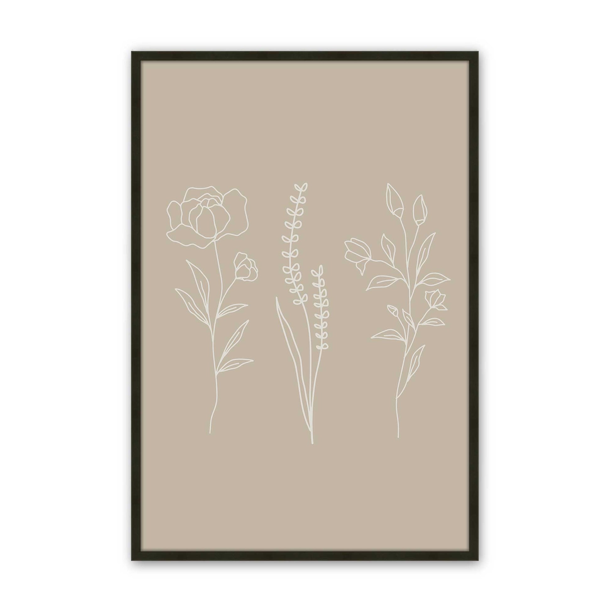 [Color:Satin Black], Picture of art in a Satin Black frame