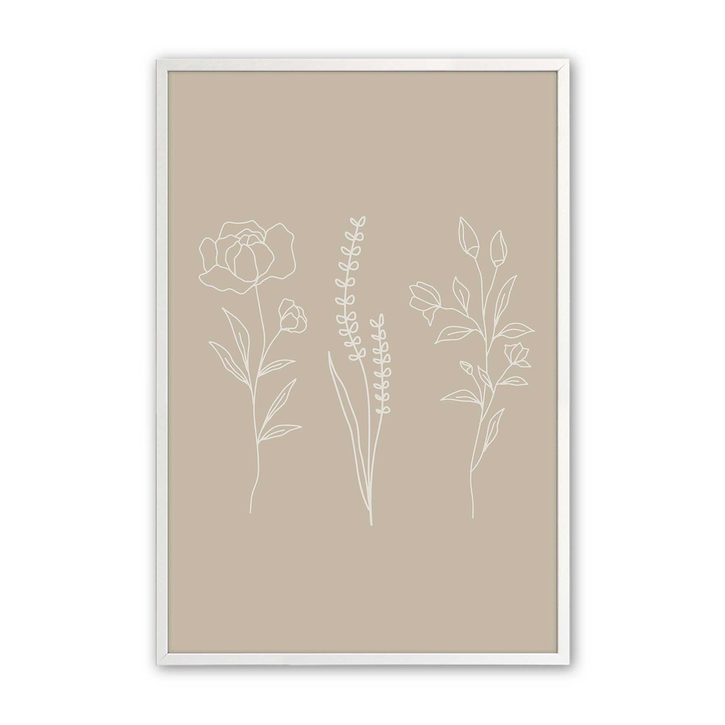 [Color:Opaque White], Picture of art in a Opaque White frame