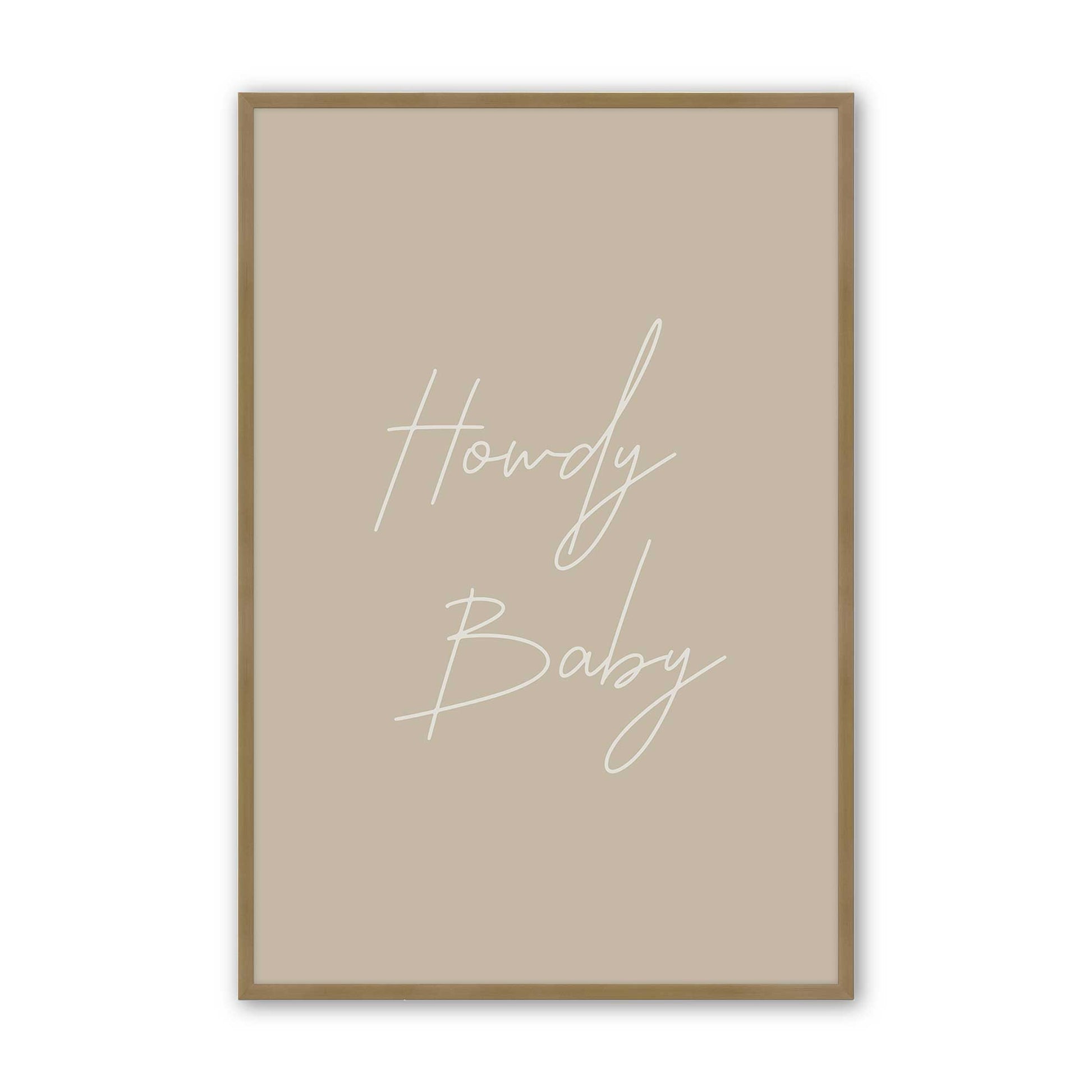 [Color:Brushed Gold], Picture of art in a Brushed Gold frame