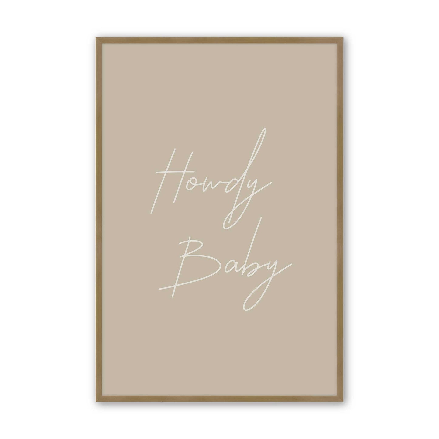 [Color:Brushed Gold], Picture of art in a Brushed Gold frame