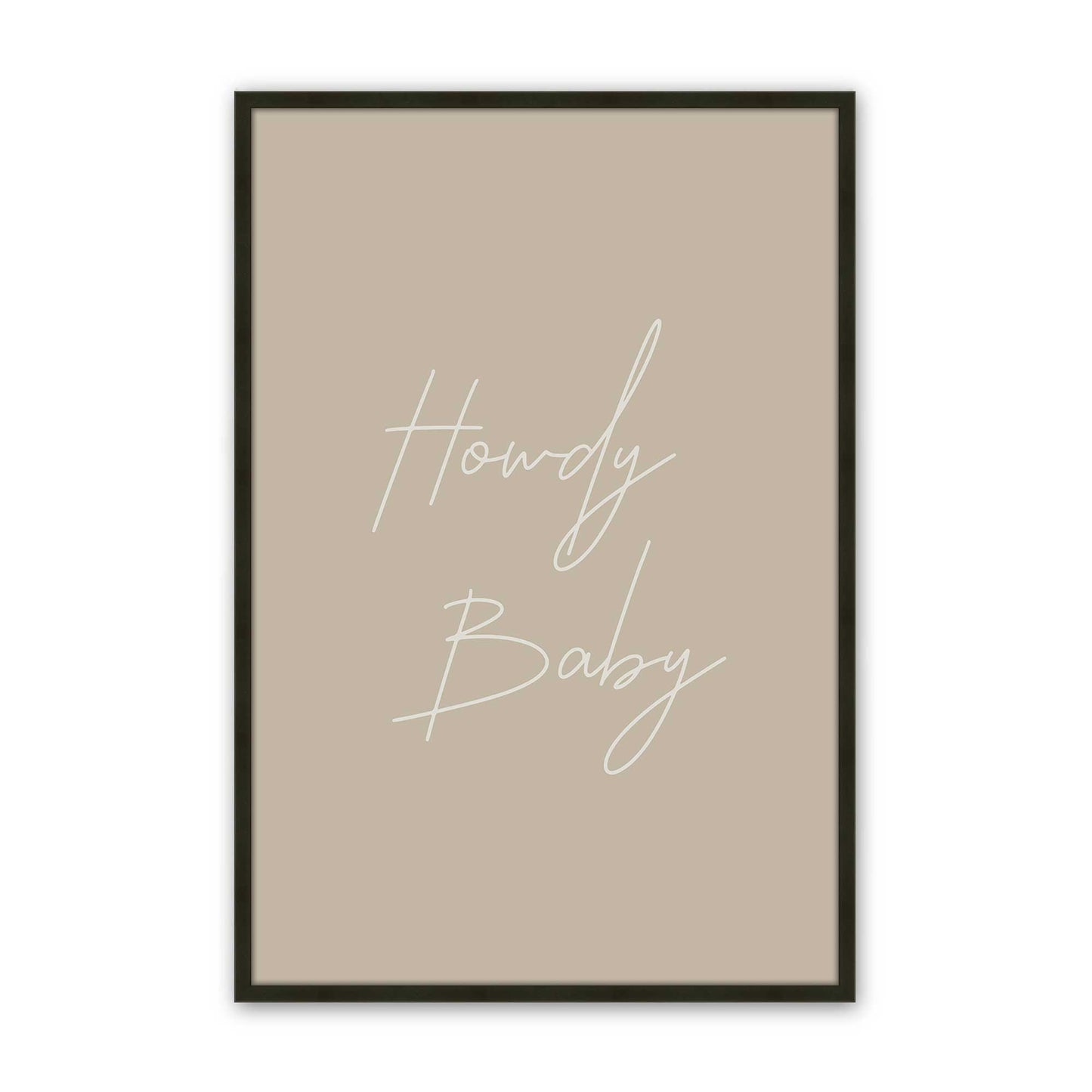 [Color:Satin Black], Picture of art in a Satin Black frame