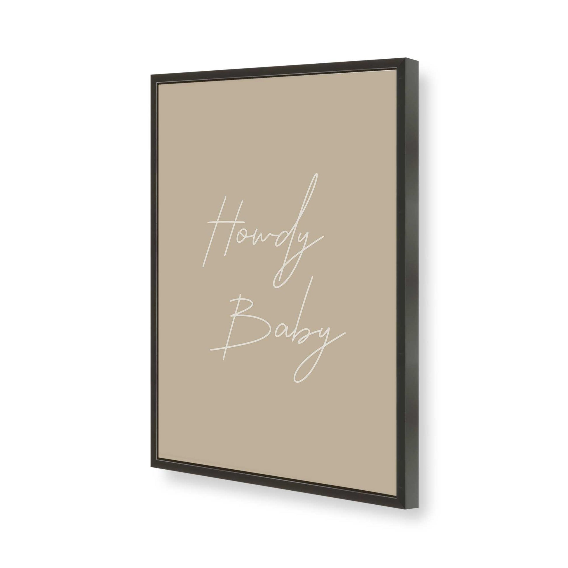 [Color:Satin Black], Picture of art in a Satin Black frame of the corner